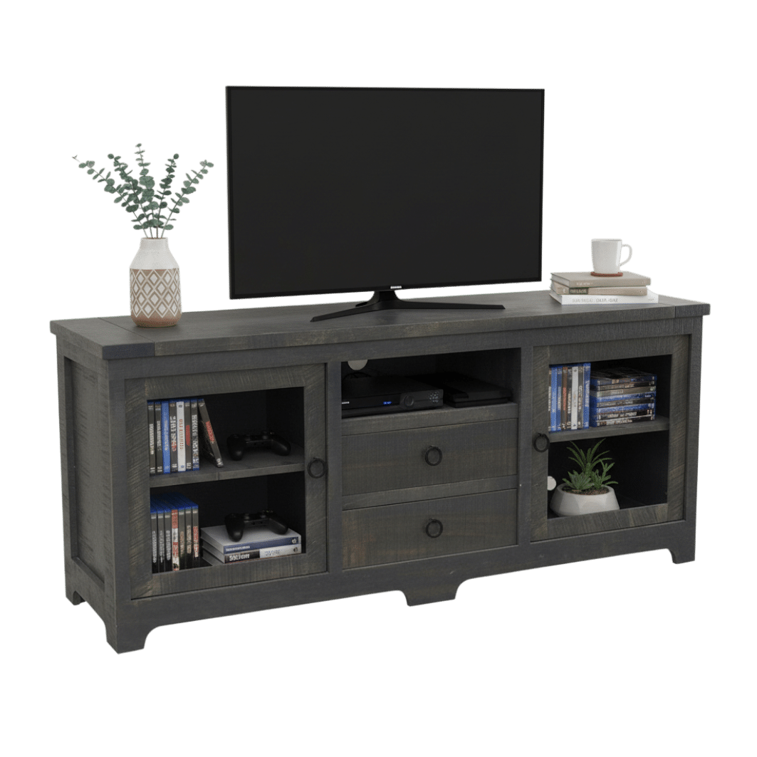 Century 2 Drawer 2 Door TV Console