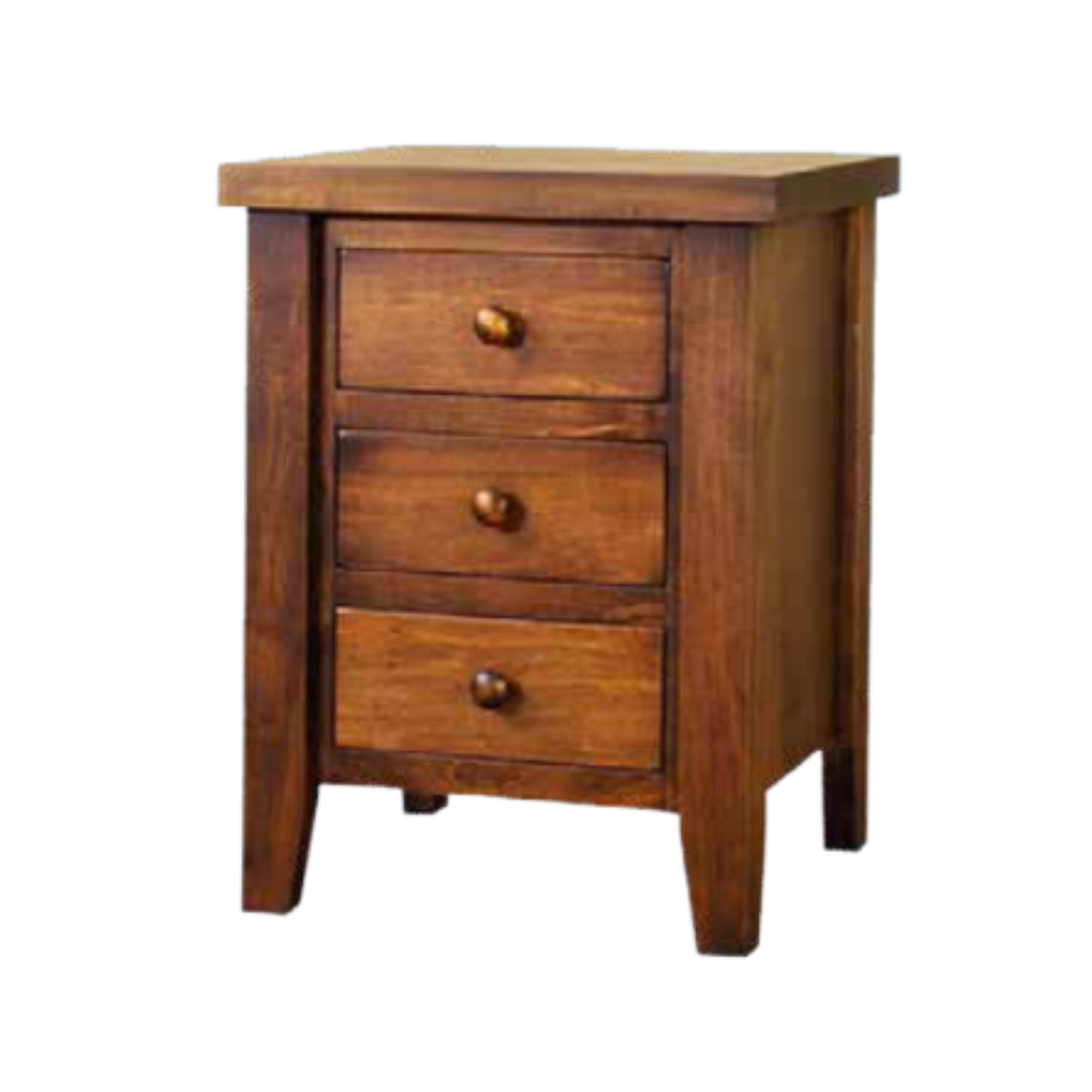 Farmhouse 3 Drawer Night Stand