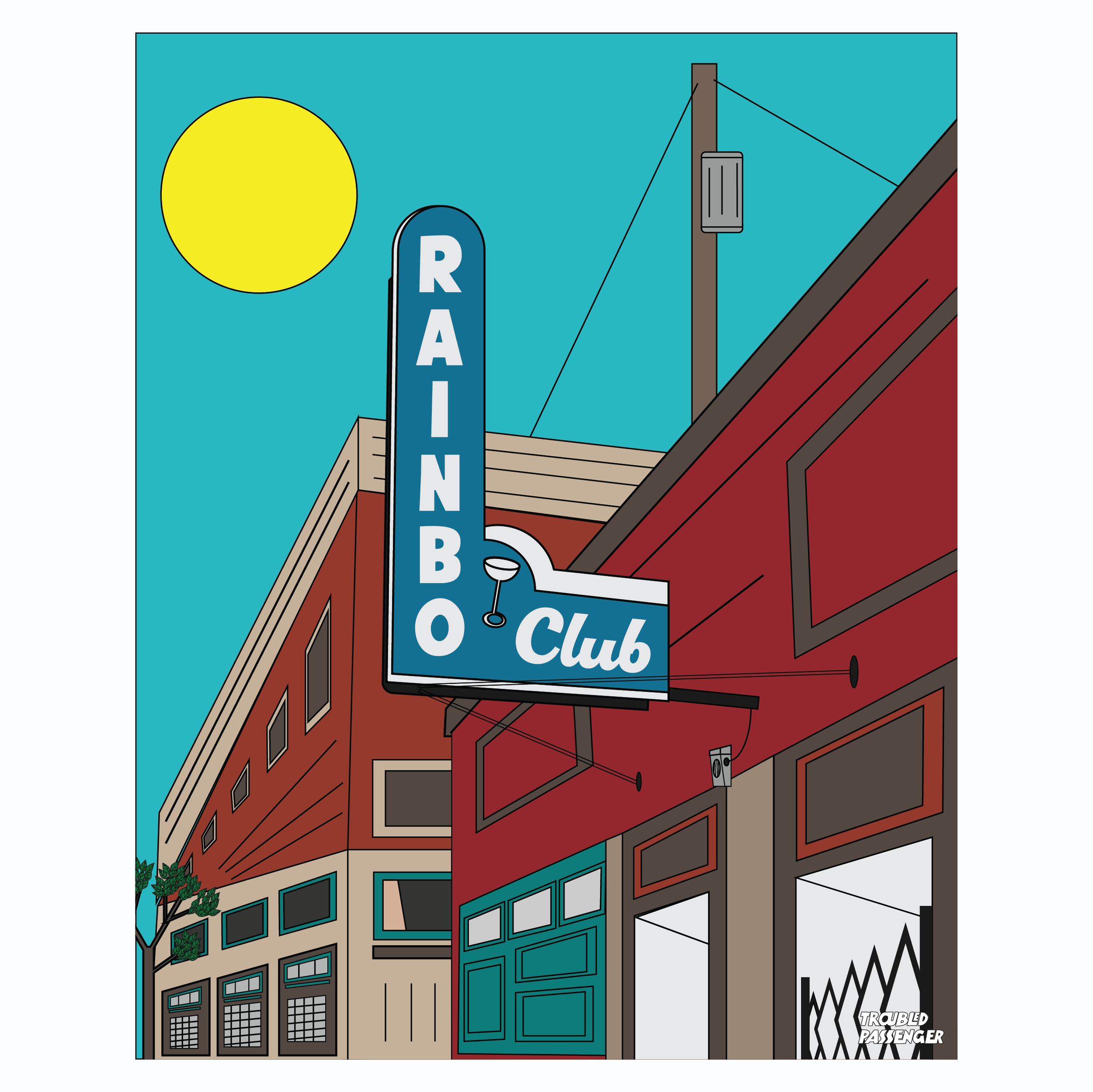 rainbo club print