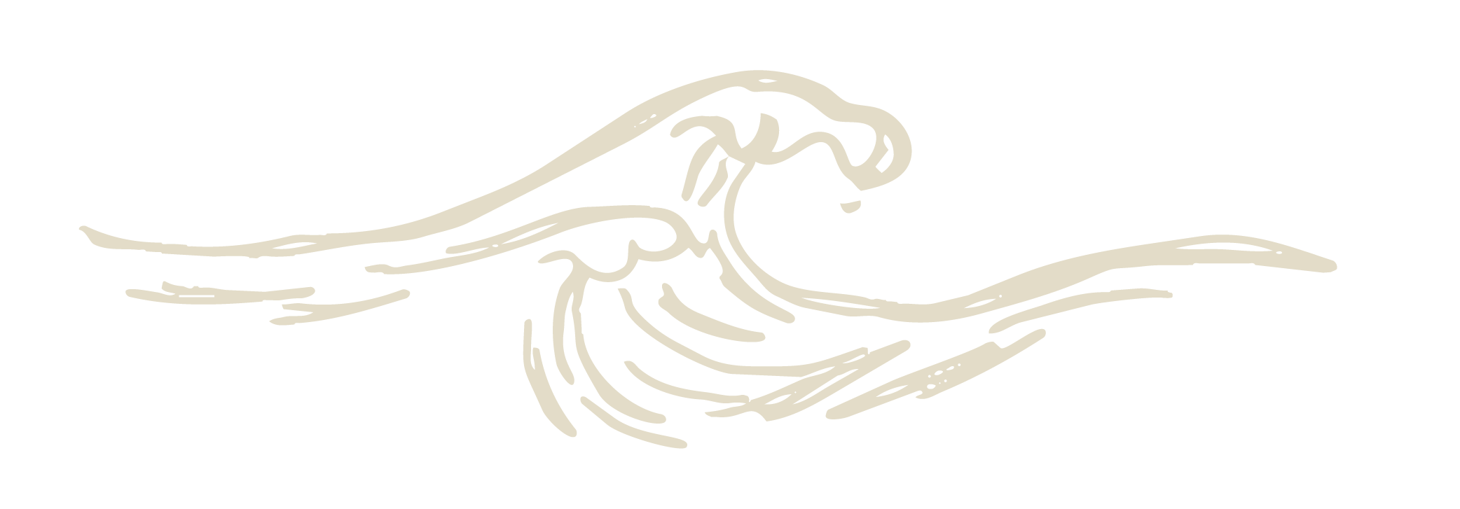 Line drawing of a wave