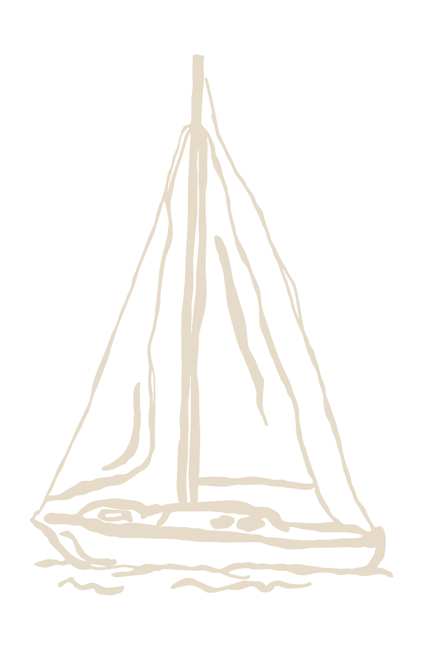 A simple illustration of a ship with large sails