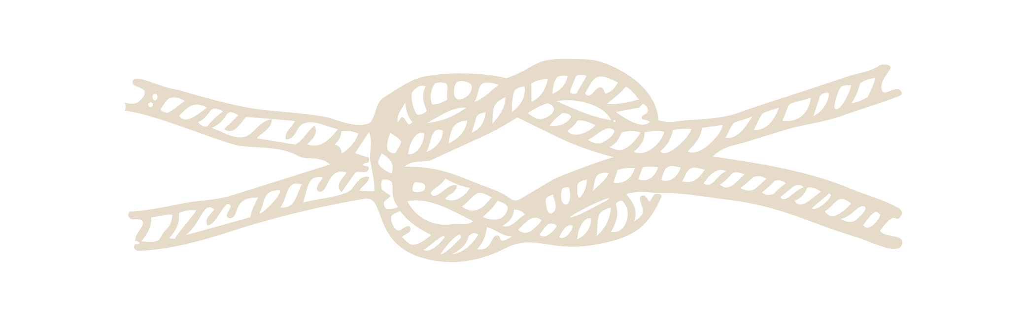 Beige twisty knot