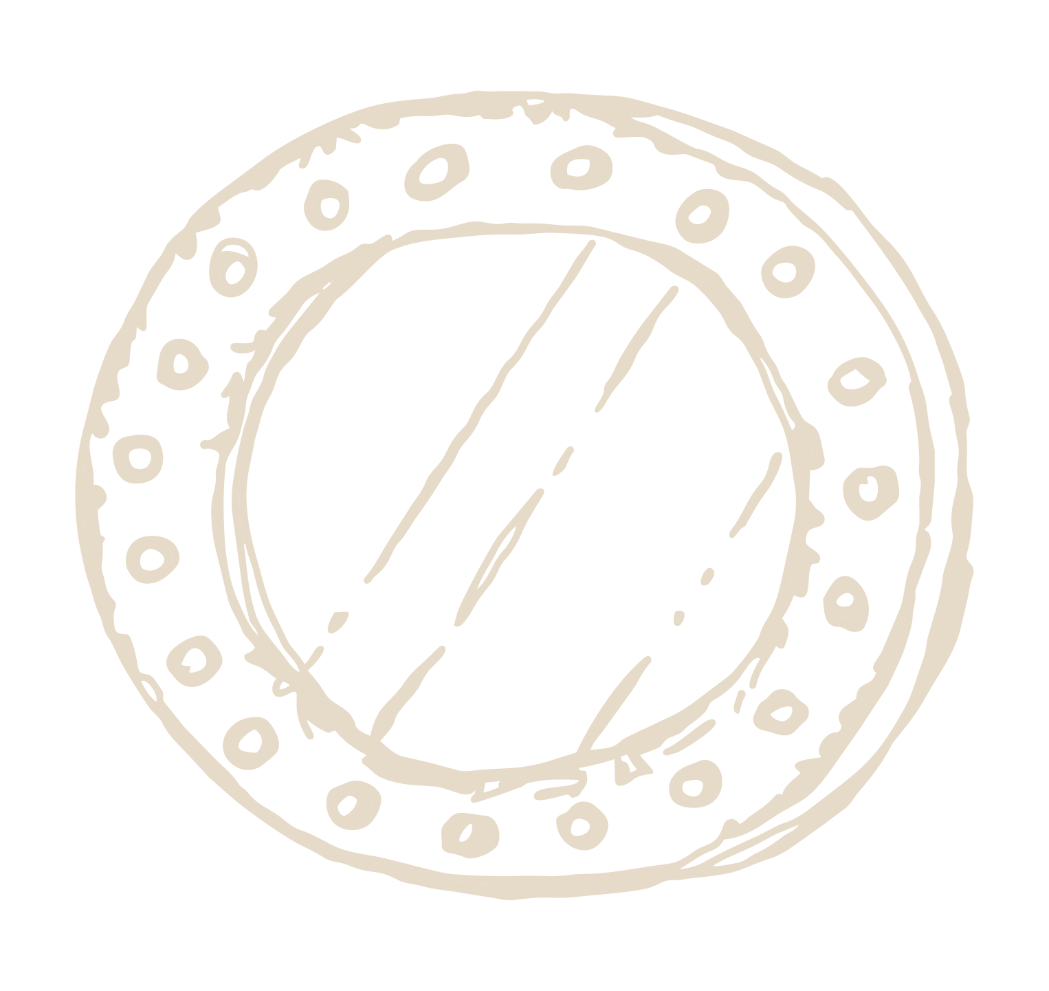 Hand-drawn illustration of a port hole window
