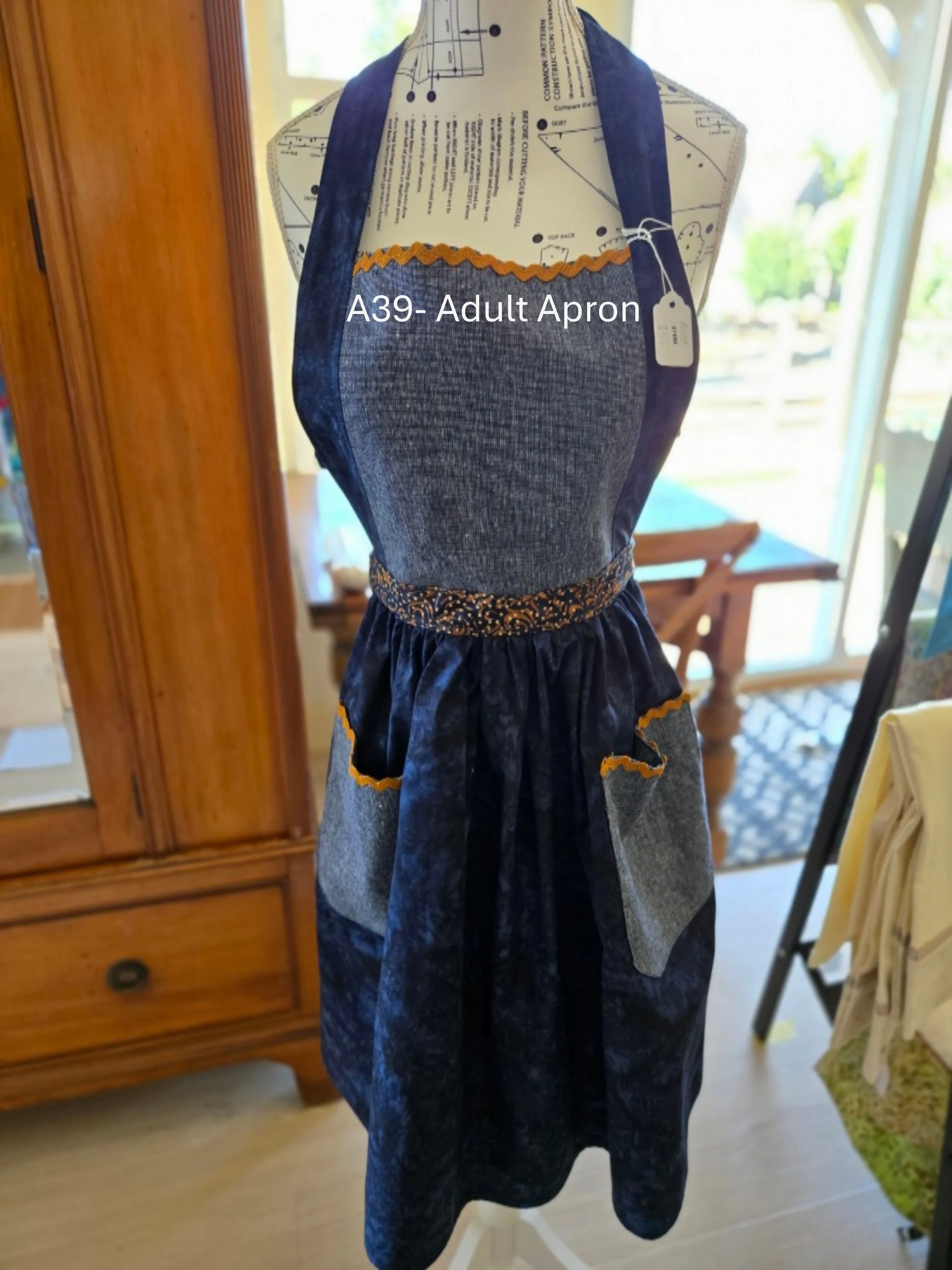 Elegant Denim Chef’s Apron