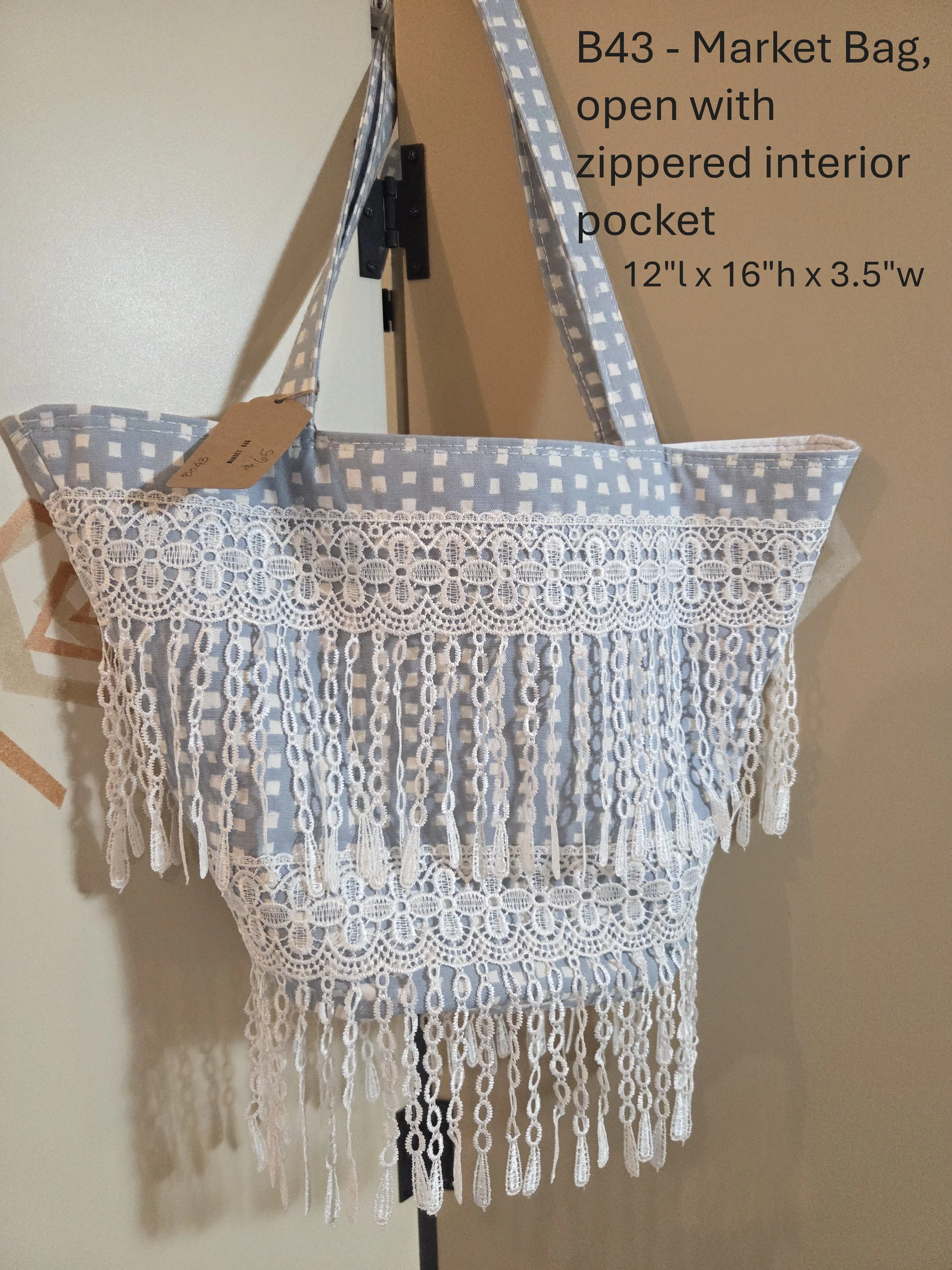 Lace Fringe Market Bag