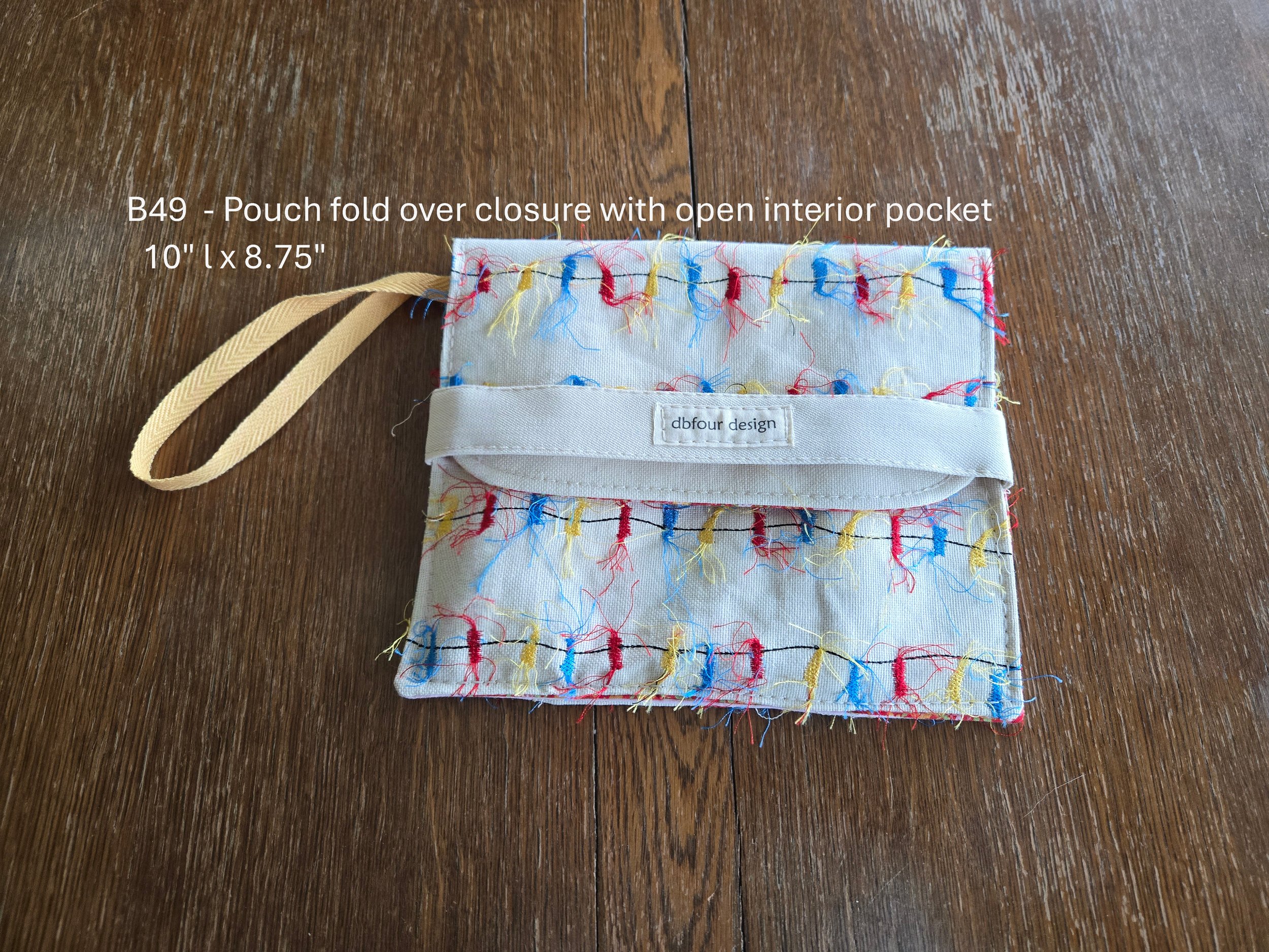 Artisan Embroidered Fold-Over Pouch