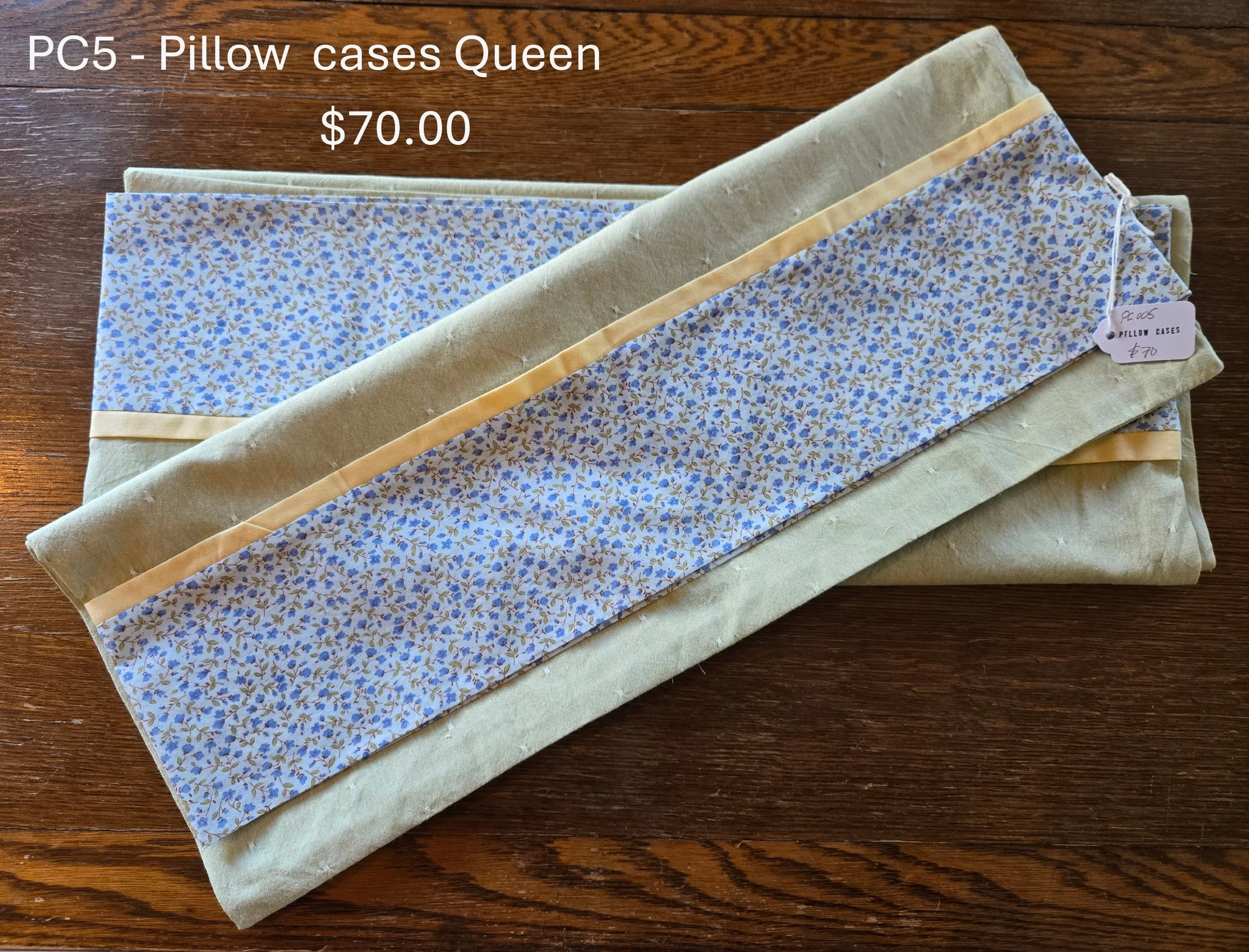 Handcrafted Floral Queen Pillowcases