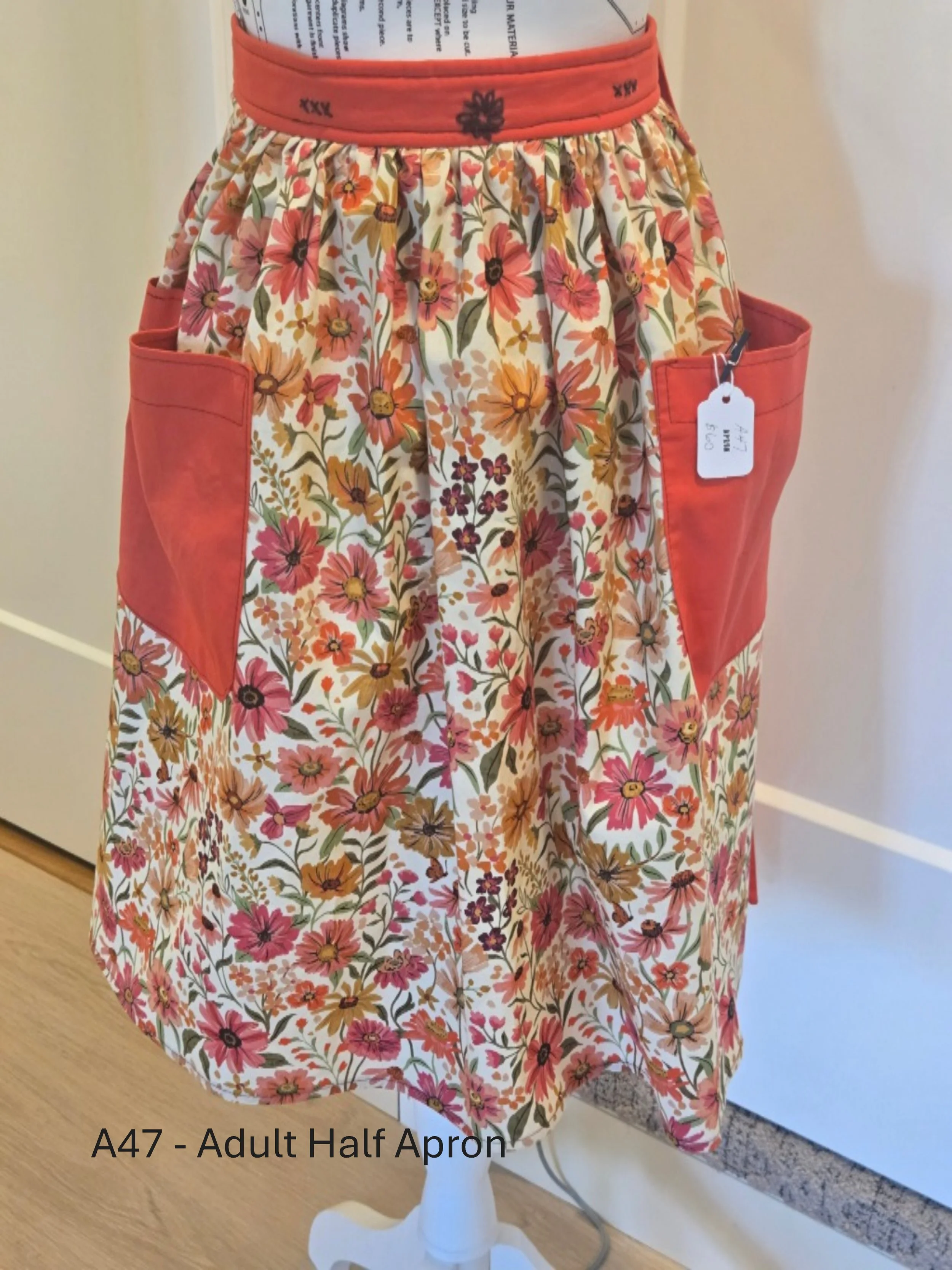 Blossom Breeze Floral Half Apron