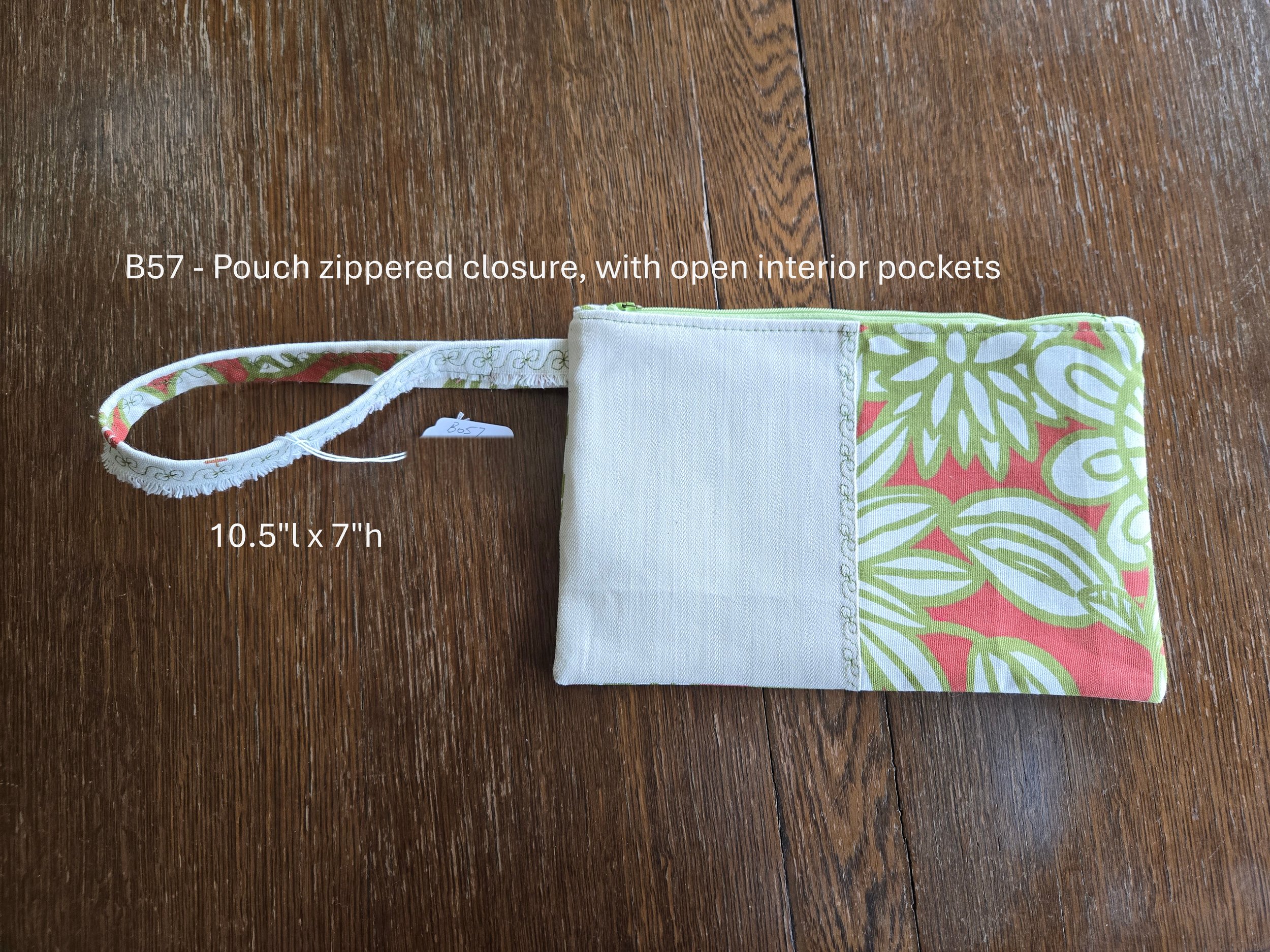 Chic Essential Pouch with Floral Accent