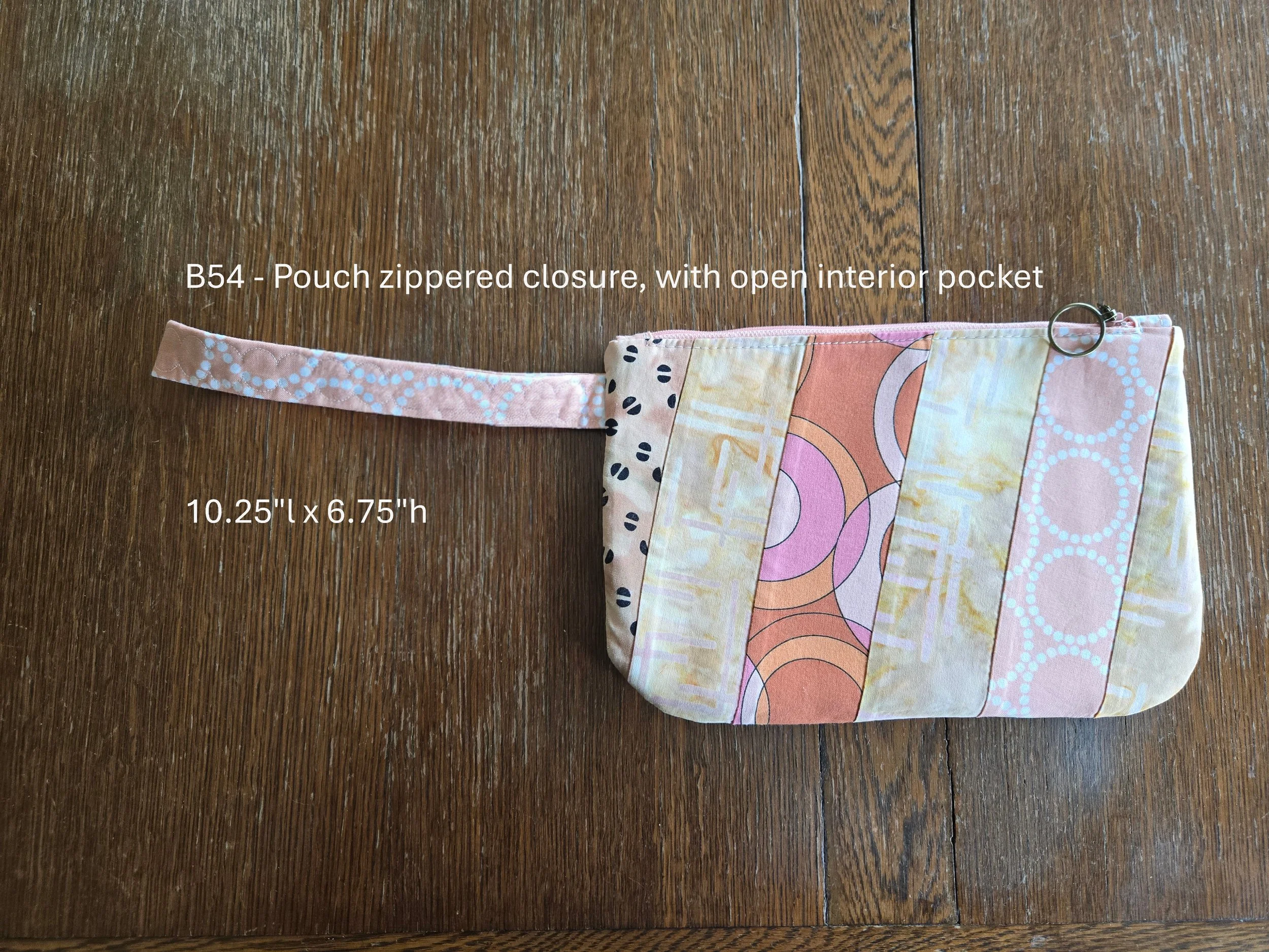 Colorful Handcrafted Zippered Pouch