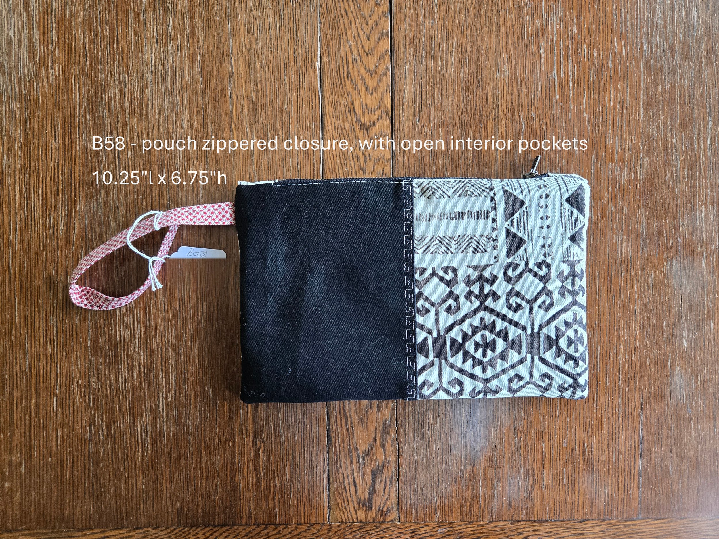 Artisan Patterned Zippered Pouch