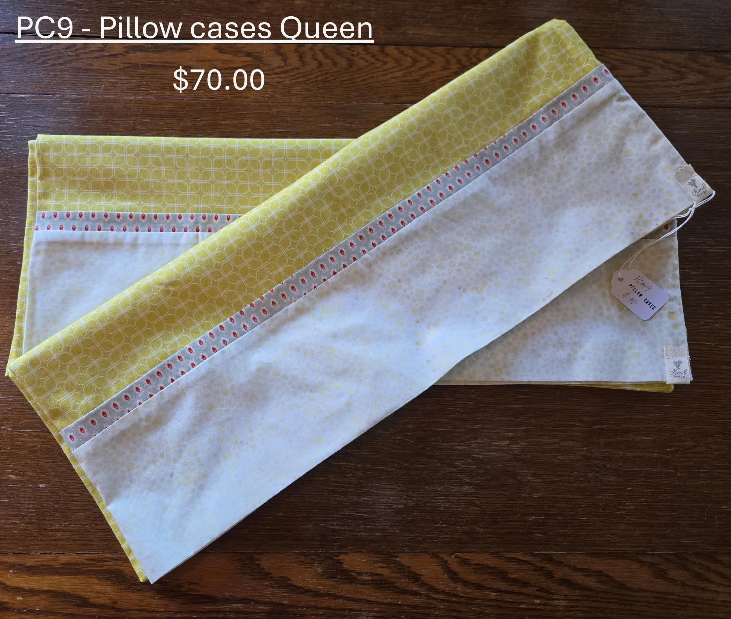 Artisanal Queen Pillowcases - Sunlit Elegance Collection