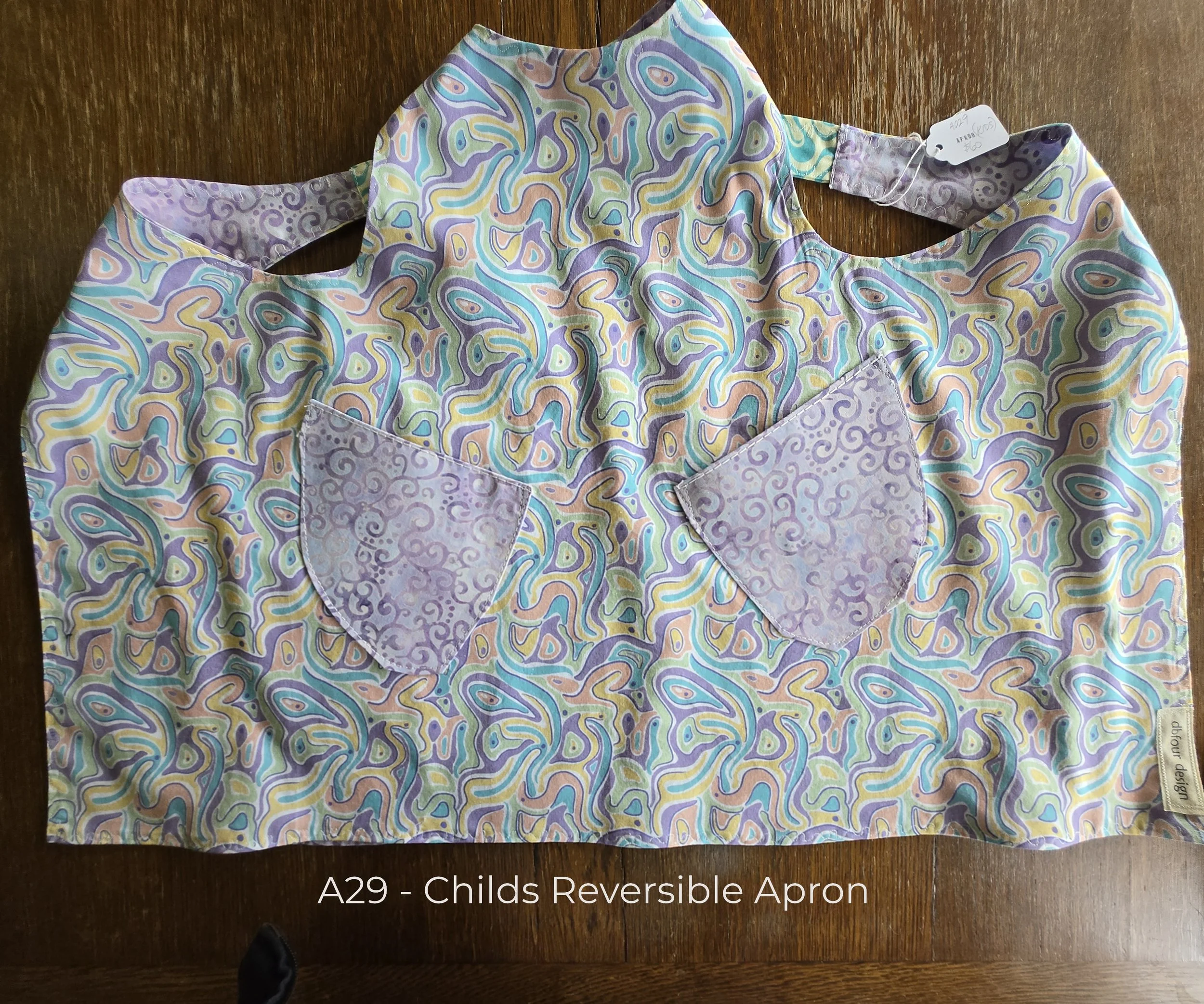 Vibrant Child's Reversible Apron