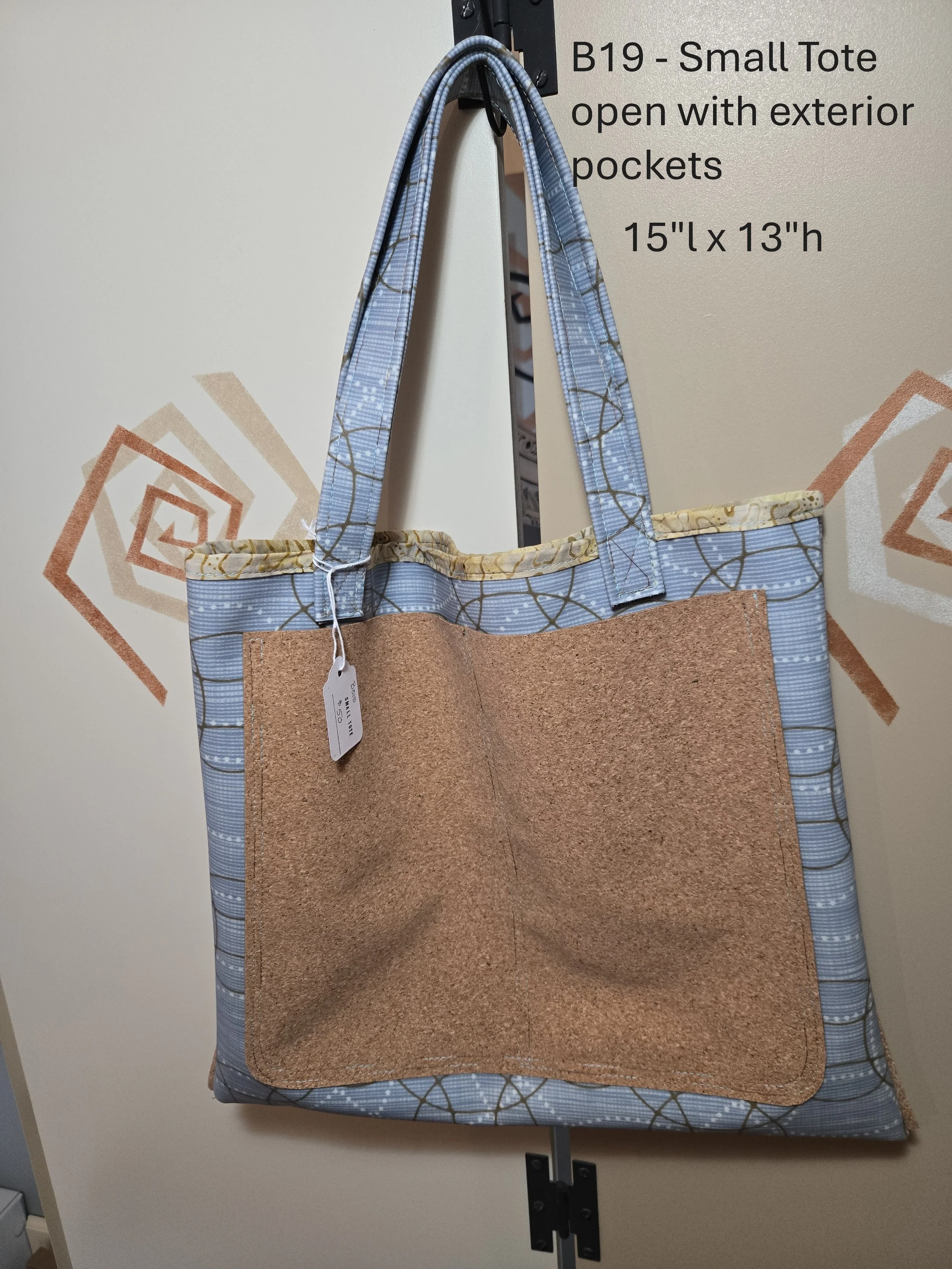 Handcrafted Cork Pocket Tote Bag