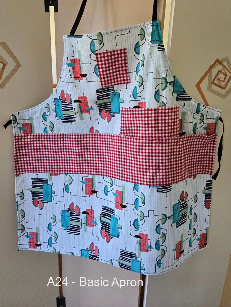 Retro Charm Kitchen Apron