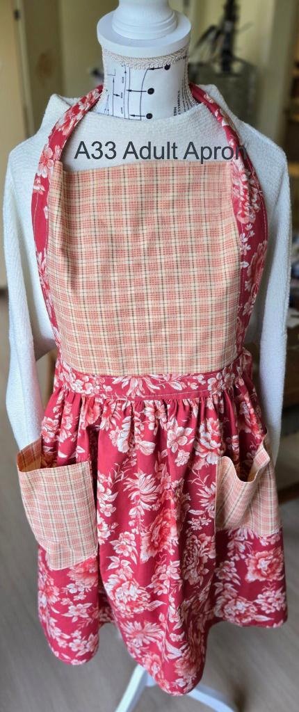 Chic Floral Kitchen Apron