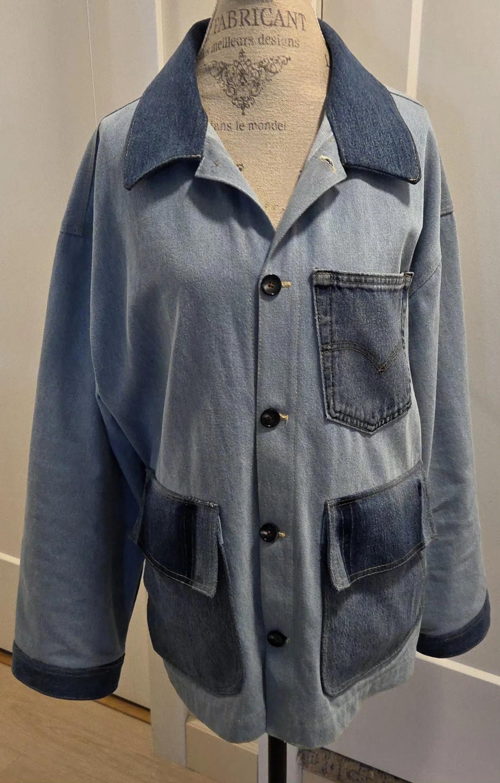 Vintage Patchwork Denim Jacket