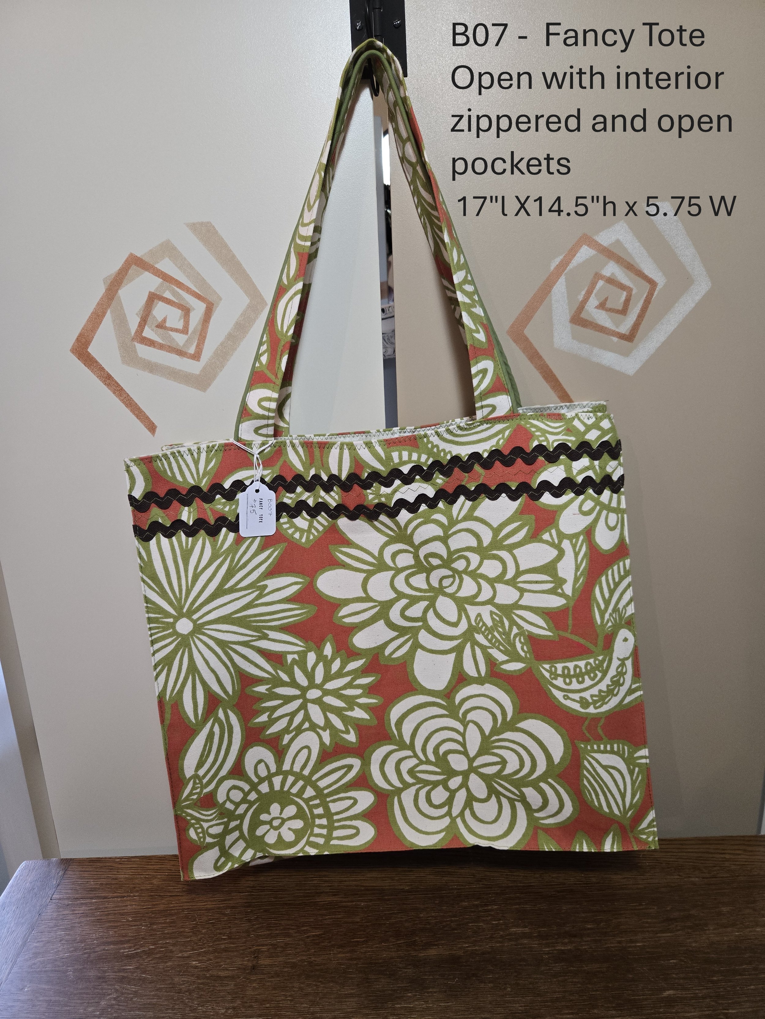 Vibrant Floral Fancy Tote Bag
