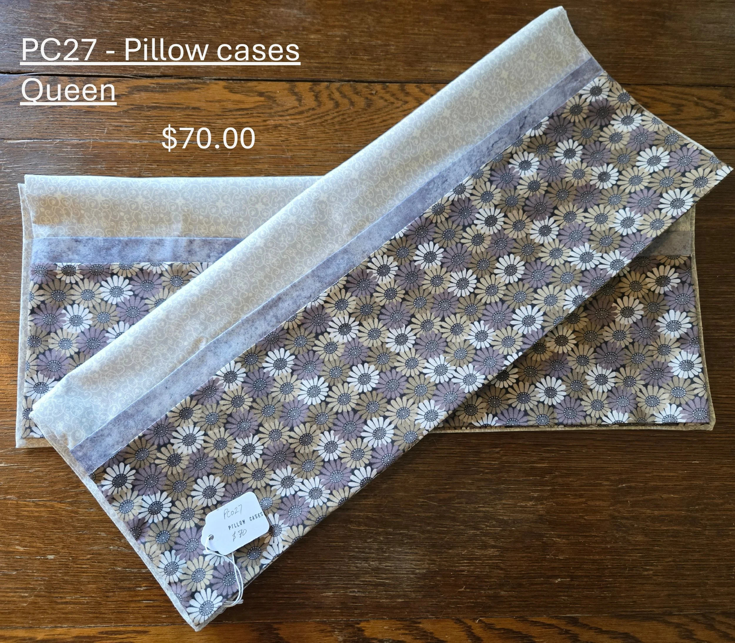 Elegant Floral Queen Pillowcases