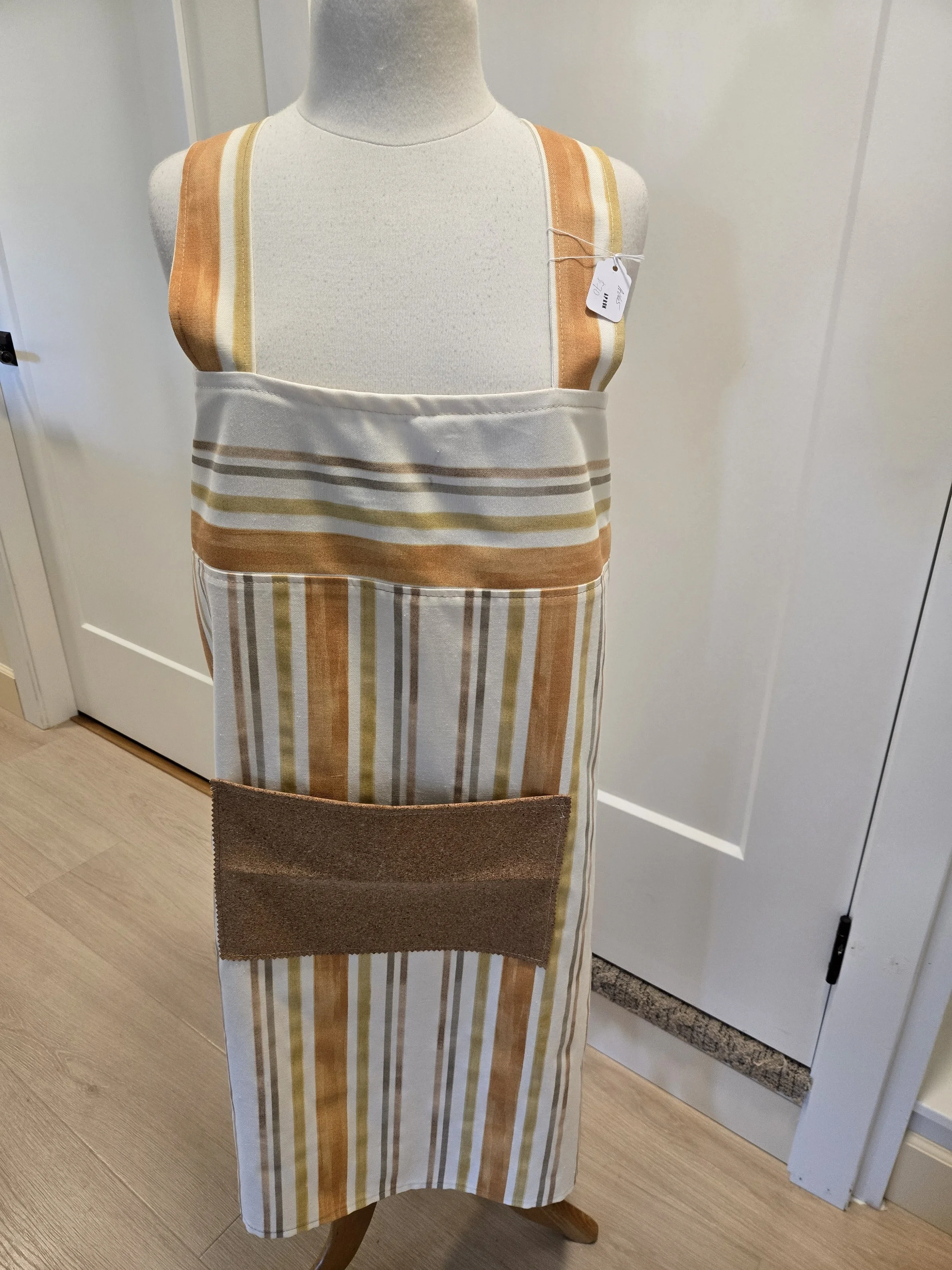 Handcrafted Striped Kitchen Apron