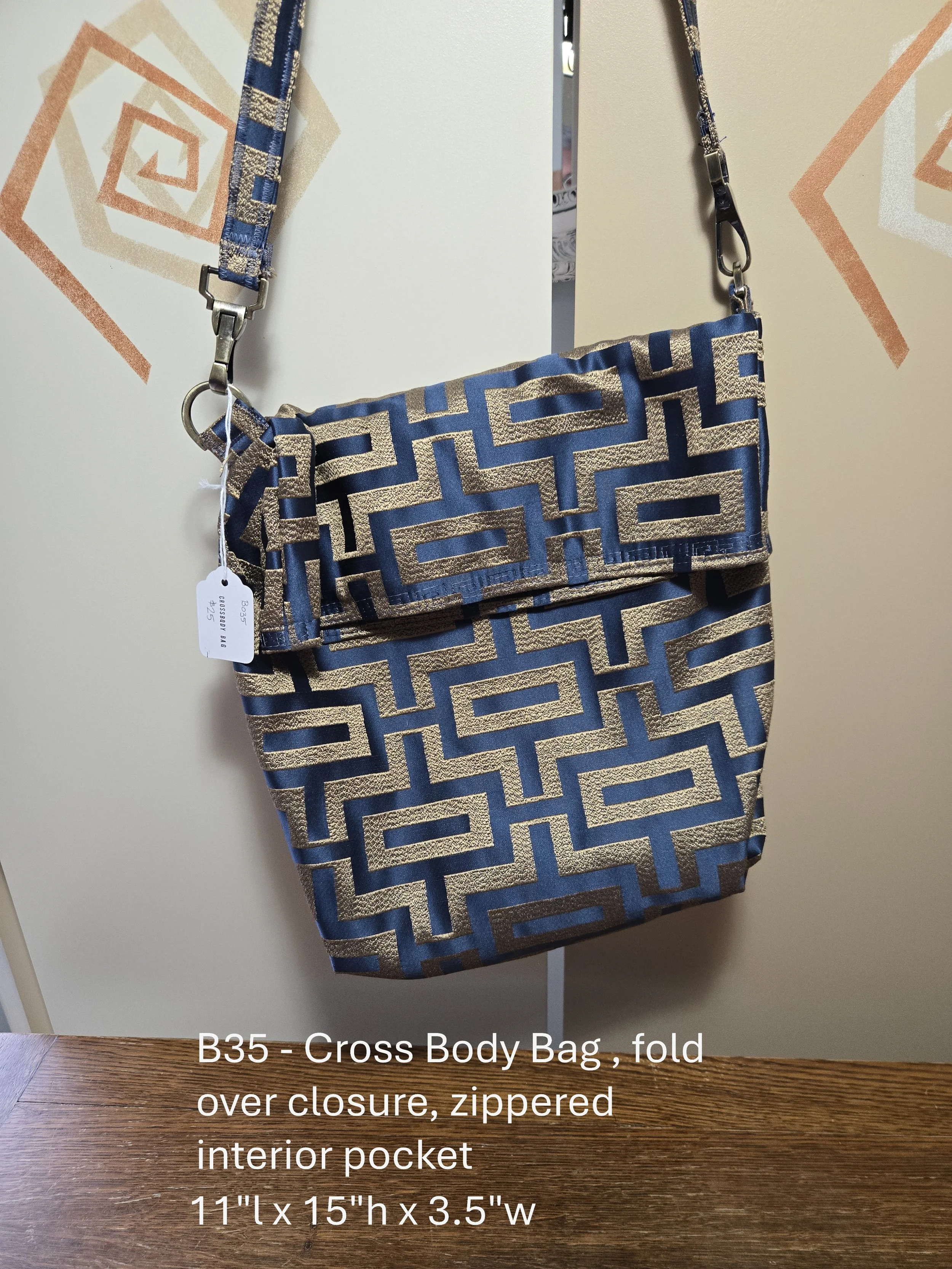 Geometric Elegance Crossbody Bag