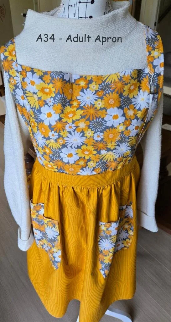 Sunny Blossom Handcrafted Apron