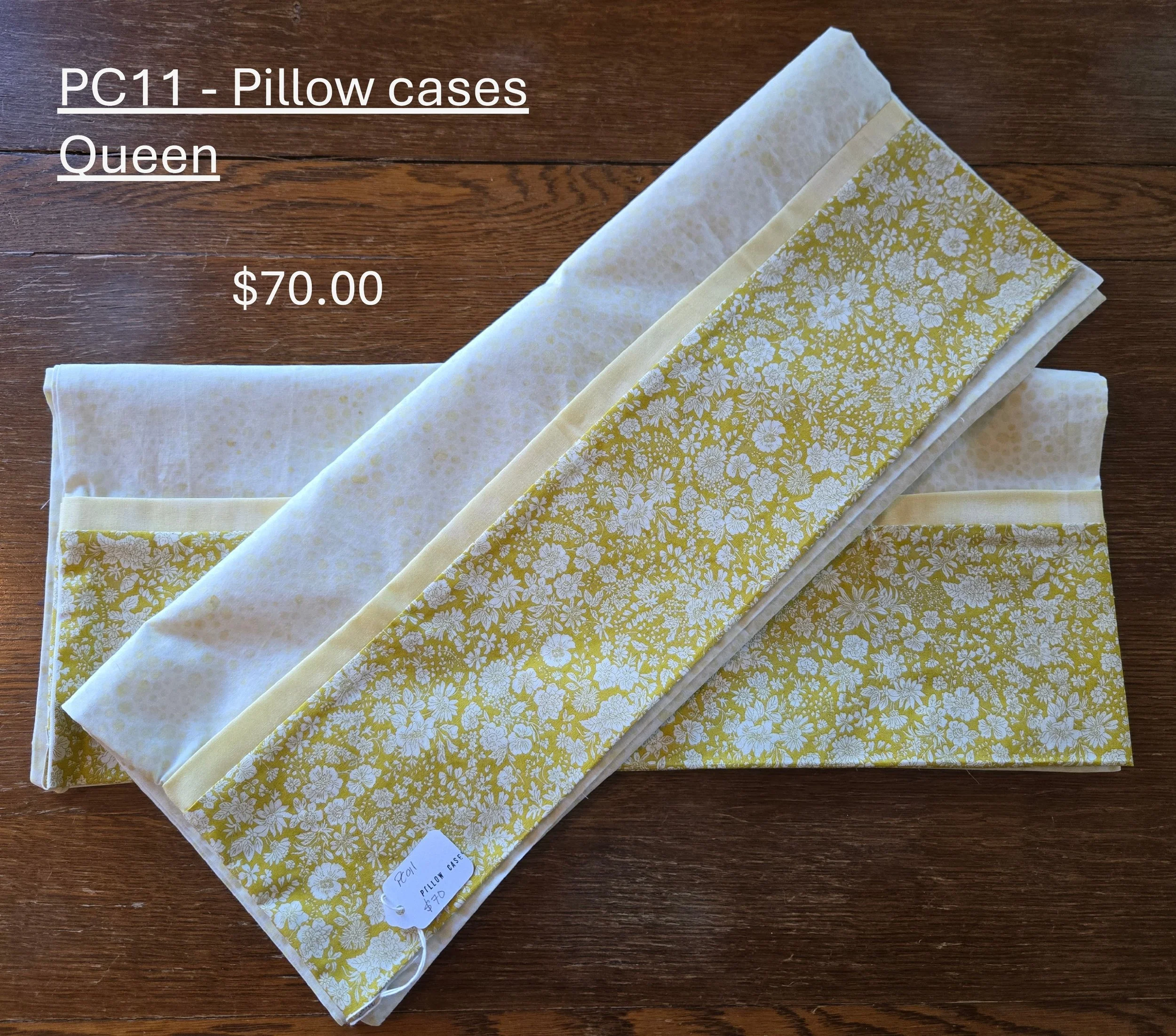 Hand-Crafted Queen Floral Pillowcases