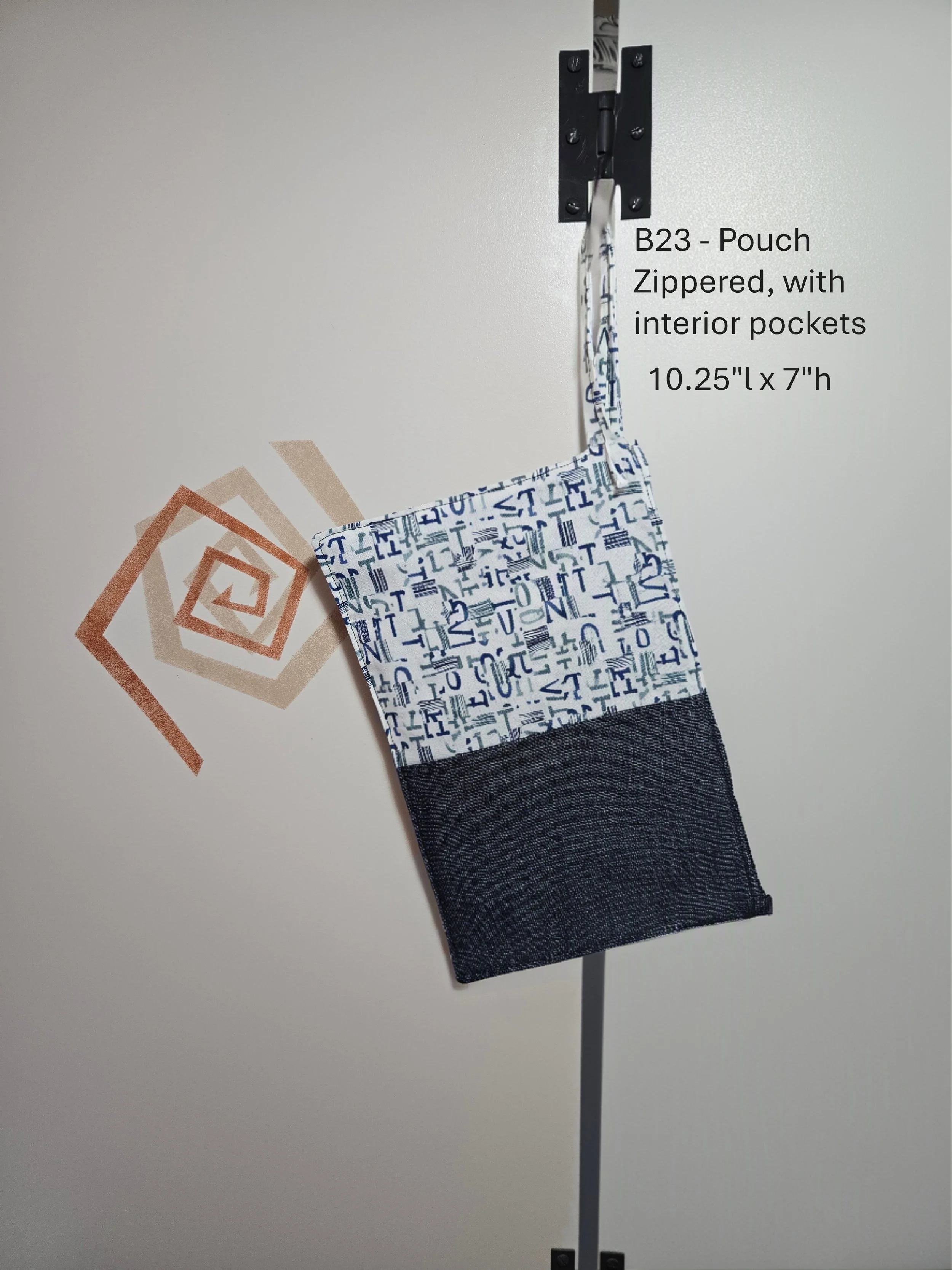 Chic Zippered Pouch with Interior Pockets