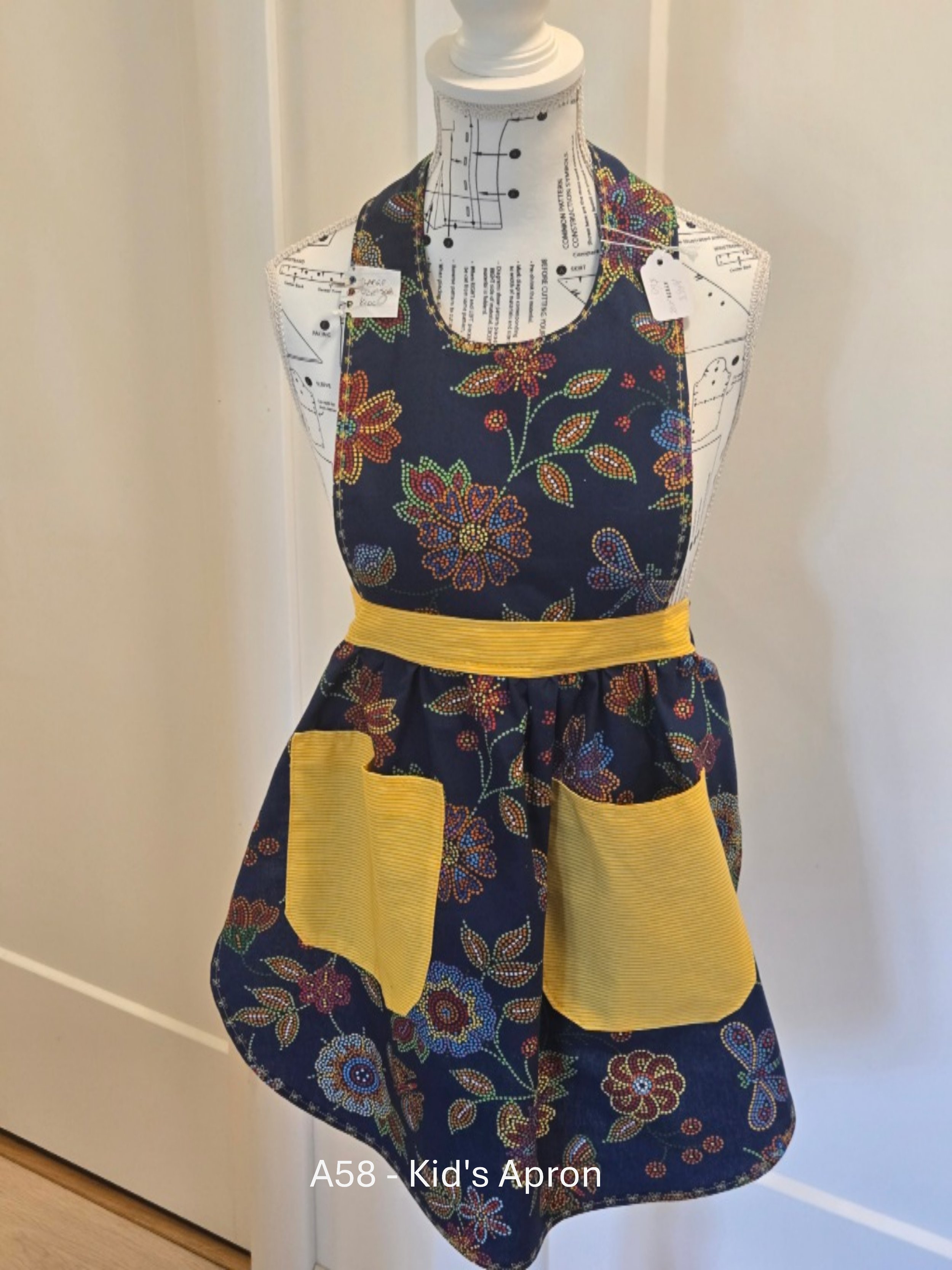 Vibrant Flower Kid's Apron