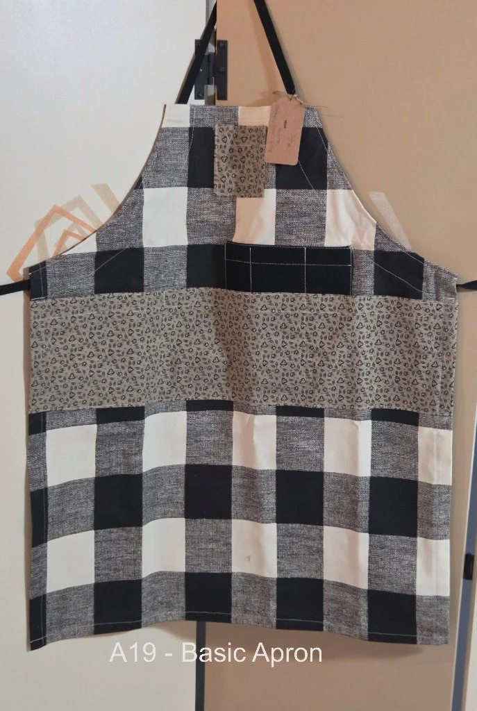 Classic Checkered Kitchen Apron