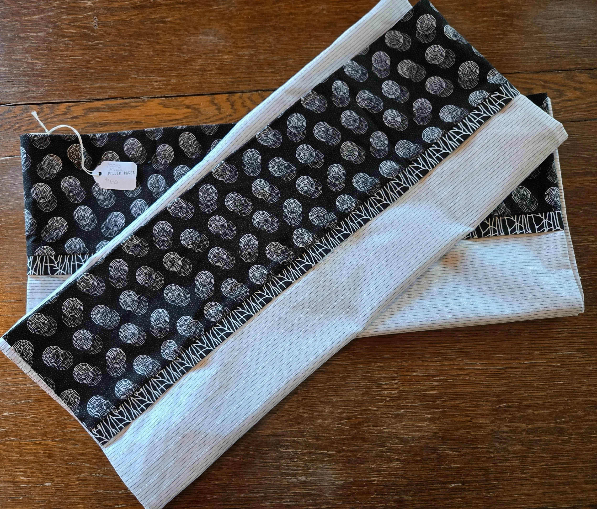 black and white pillowcases
