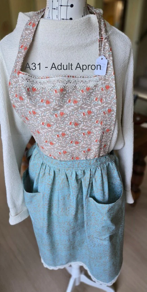 Elegant Floral Kitchen Apron