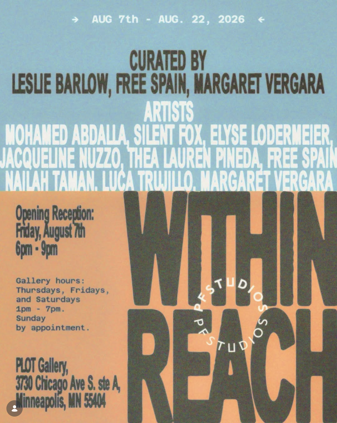 Within Reach @ PLOT Gallery