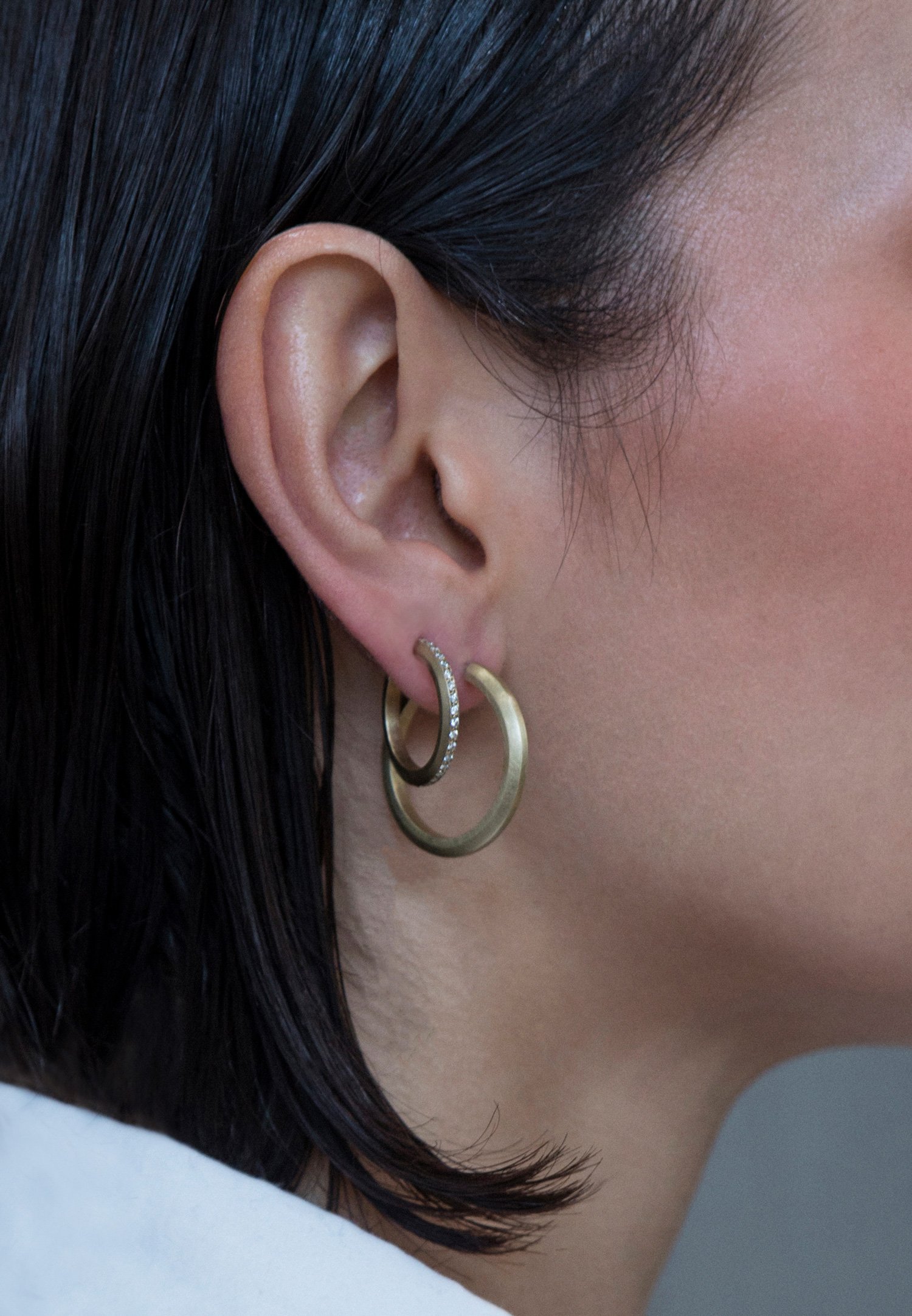 PROFILE DIAMOND HOOP EARRINGS WORN WITH LG PROFILE HOOP EARRINGS.jpg