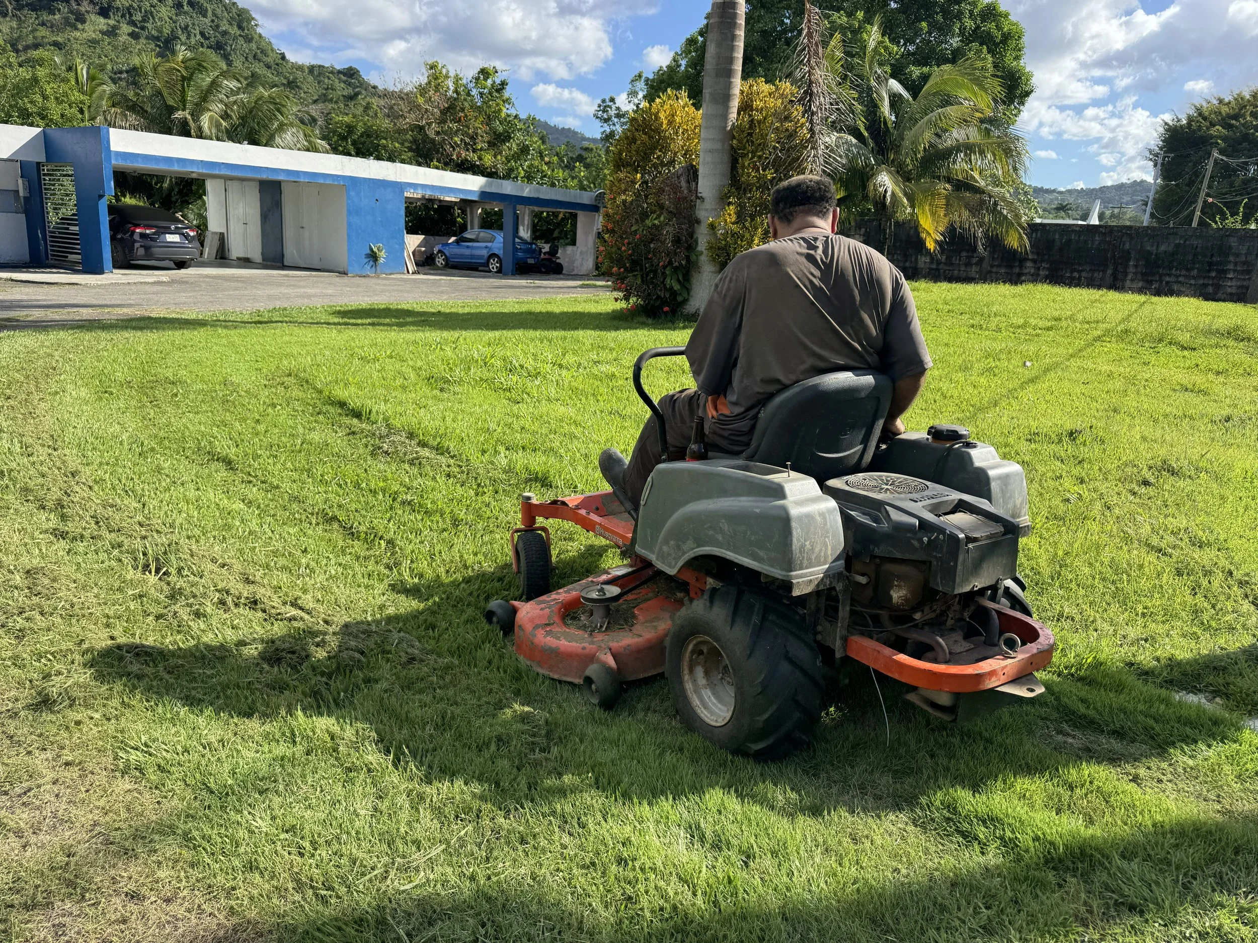 Groundskeeping work at Bayamon 