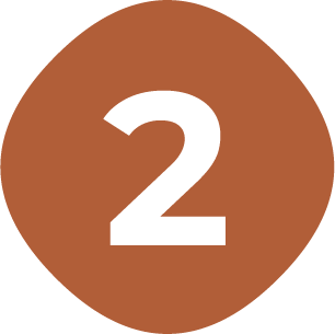 Orange circle with a 2