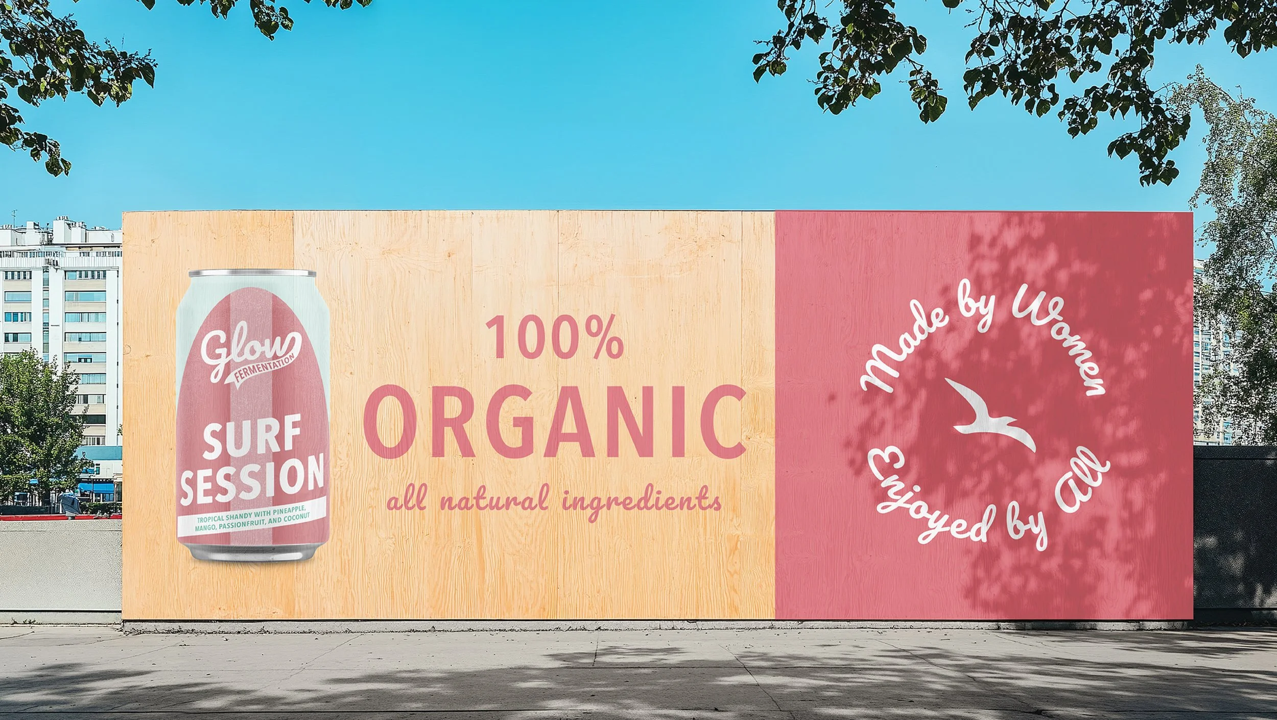 Billboard promotion for woman-owned brewery