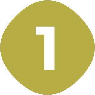 Green circle with a 1