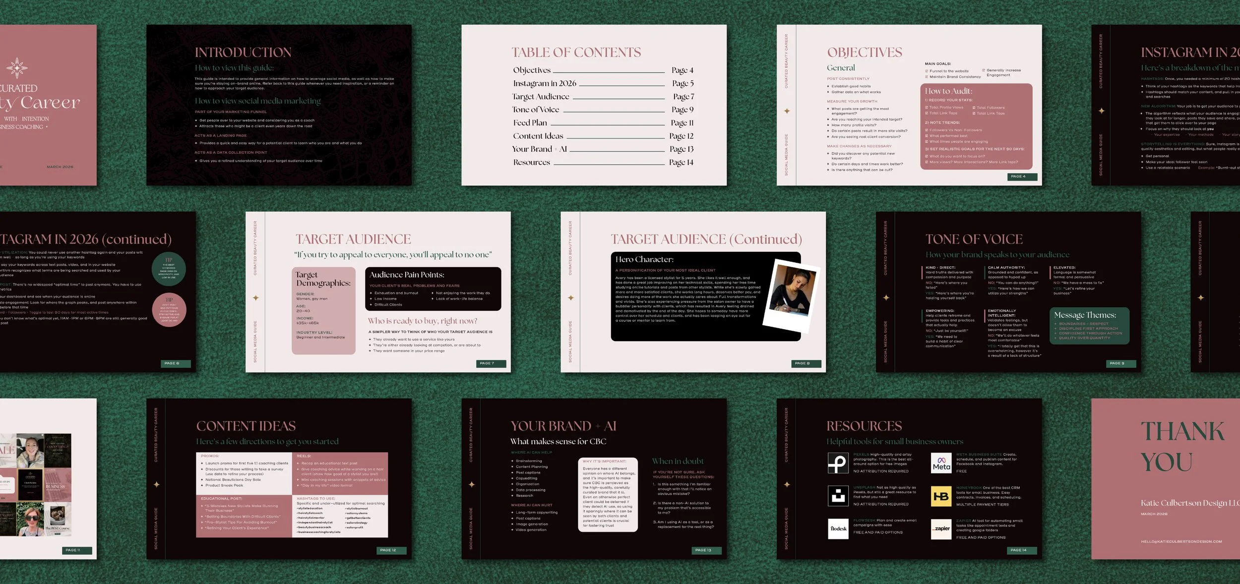 Premium social media guidelines for coaching business