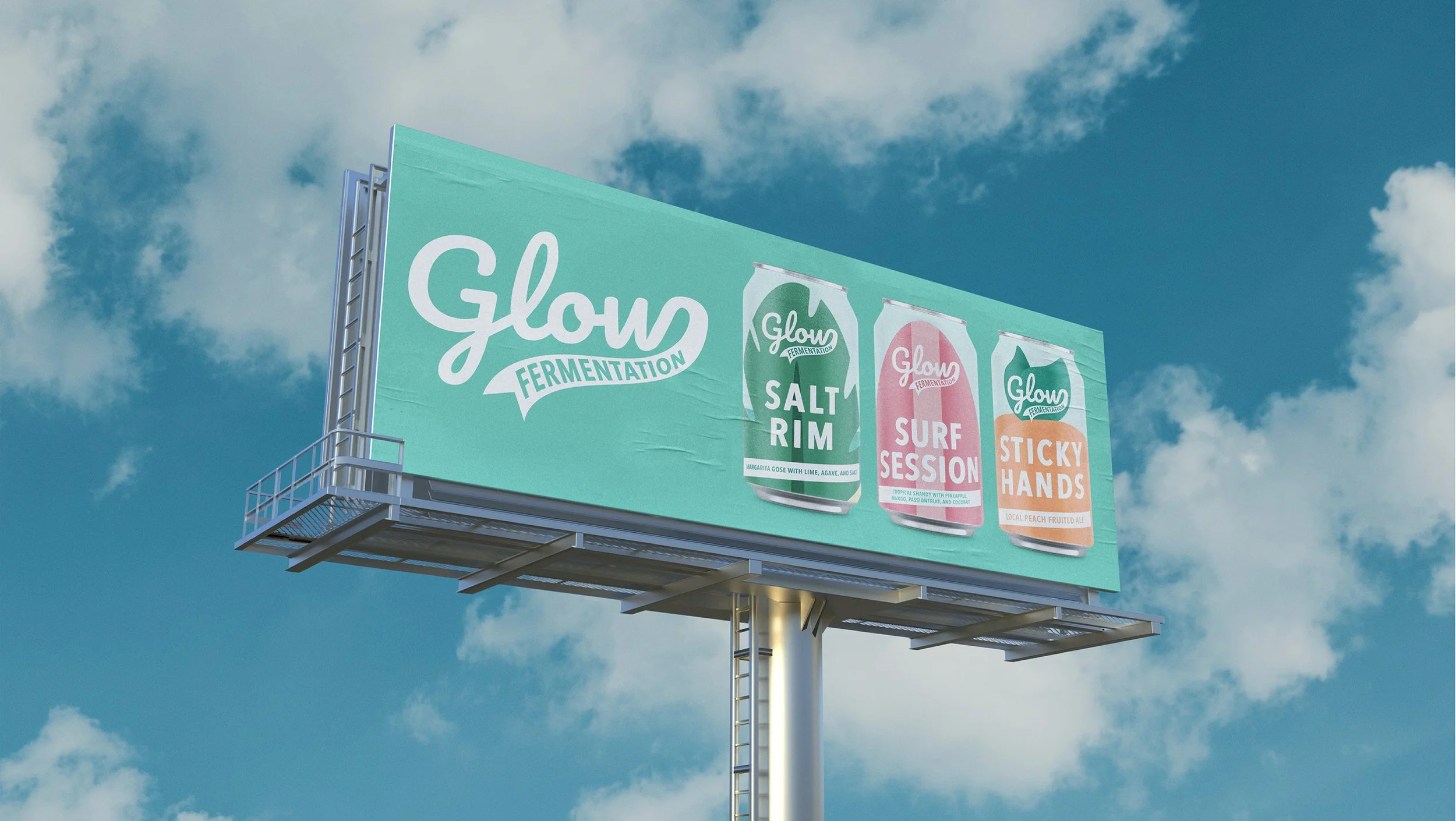 Logo and can label billboard presentation