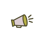 Illustrated megaphone icon representing brand audience