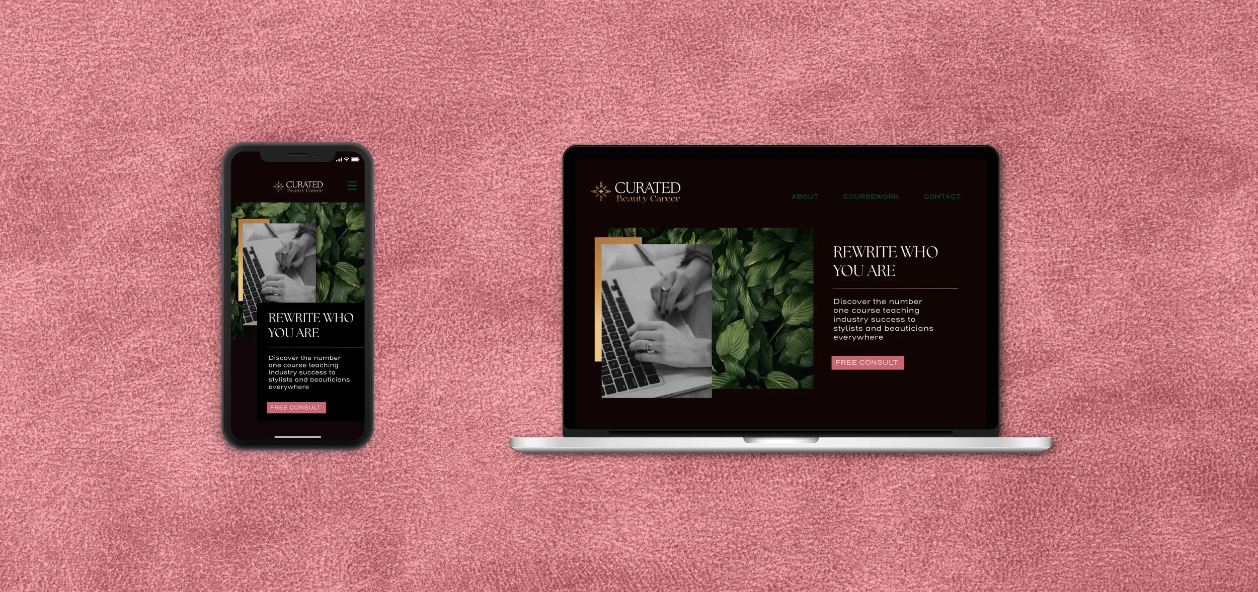 Web and mobile design for coaching business