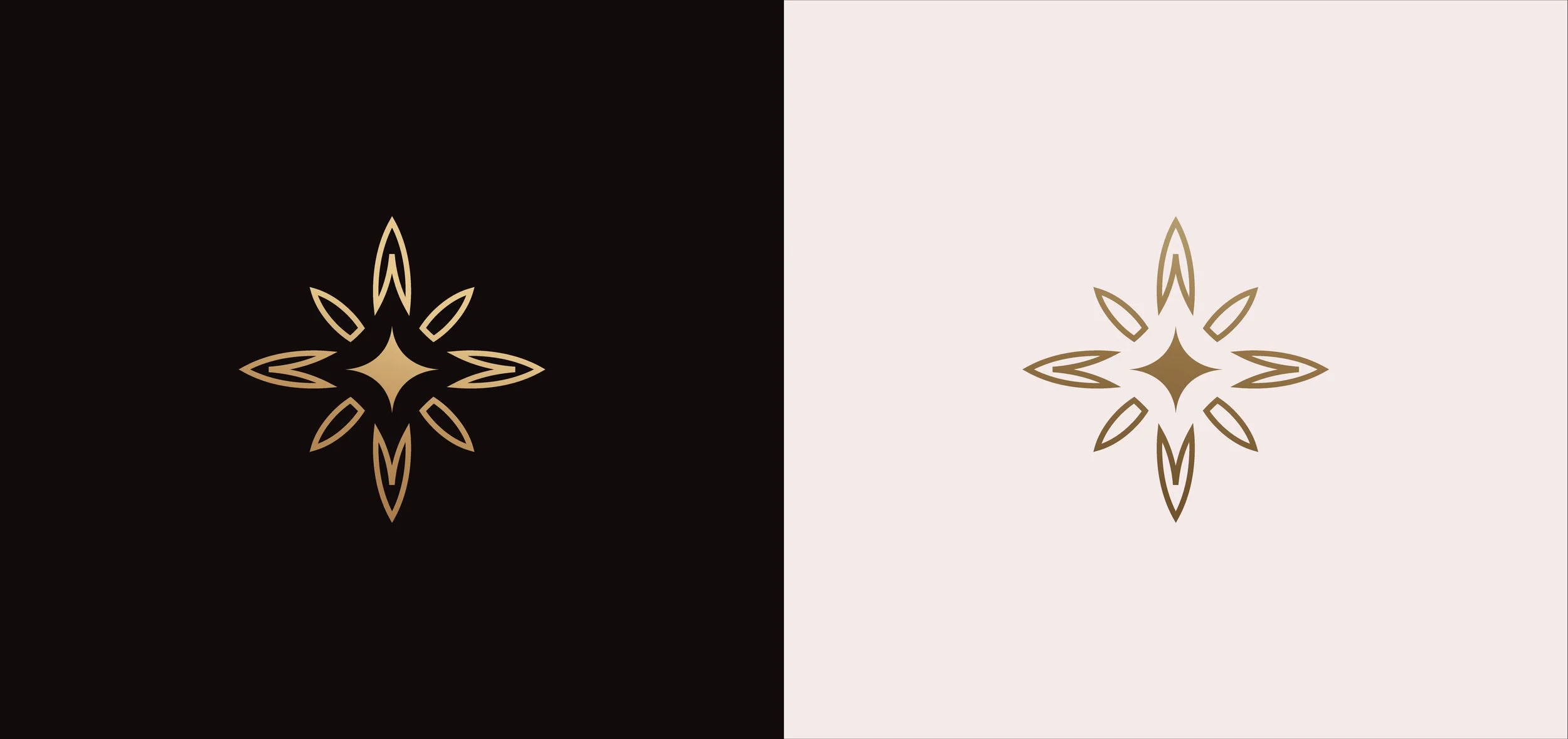 Elevated gold brandmark for beauty coaching business
