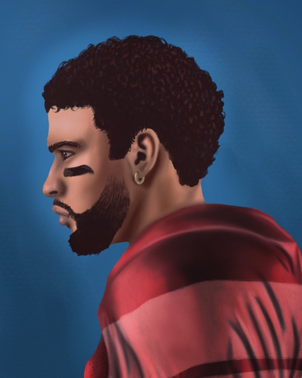 Bad Bunny Super Bowl Illustration