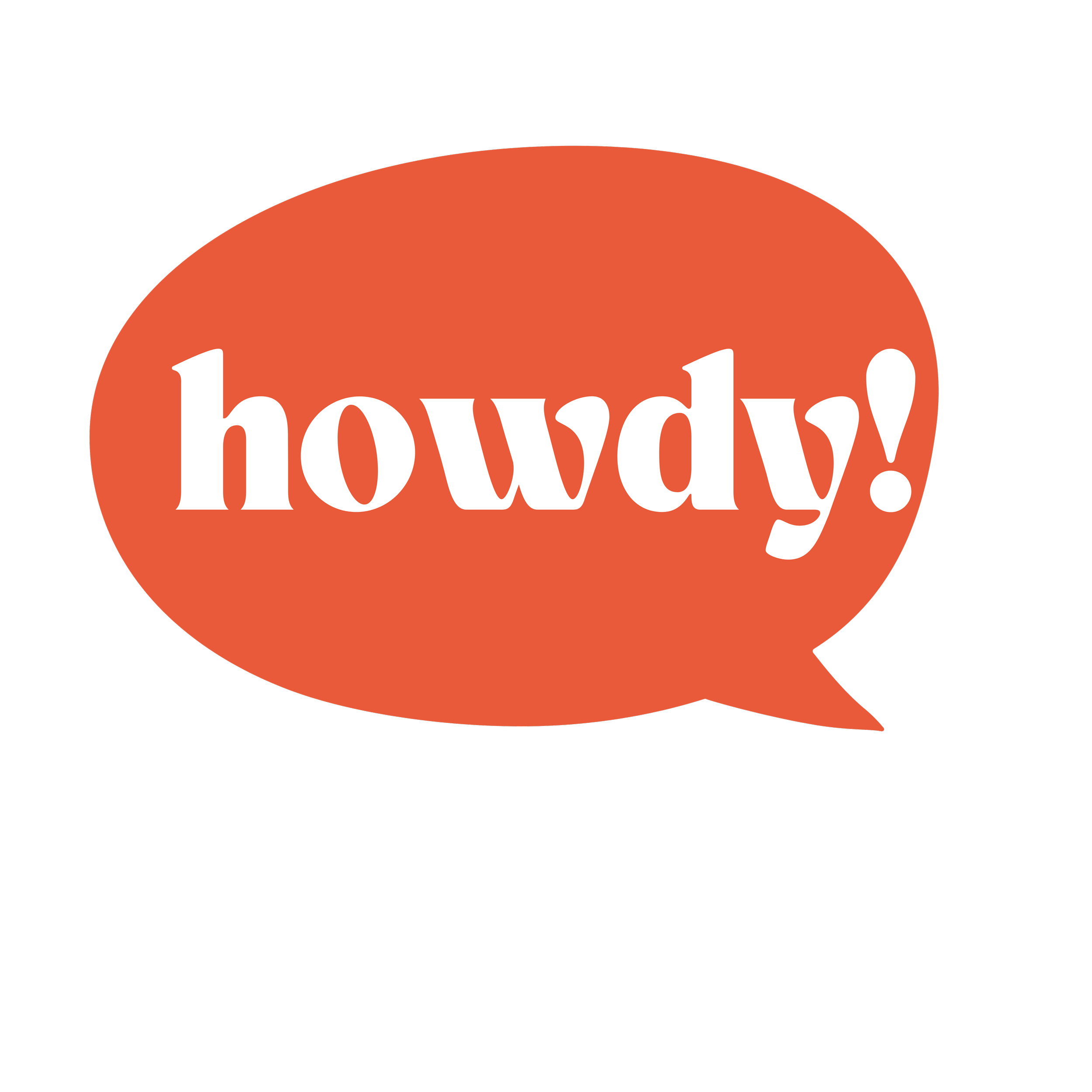 Speech bubble with the word 'hooray!' in white text on an orange background.