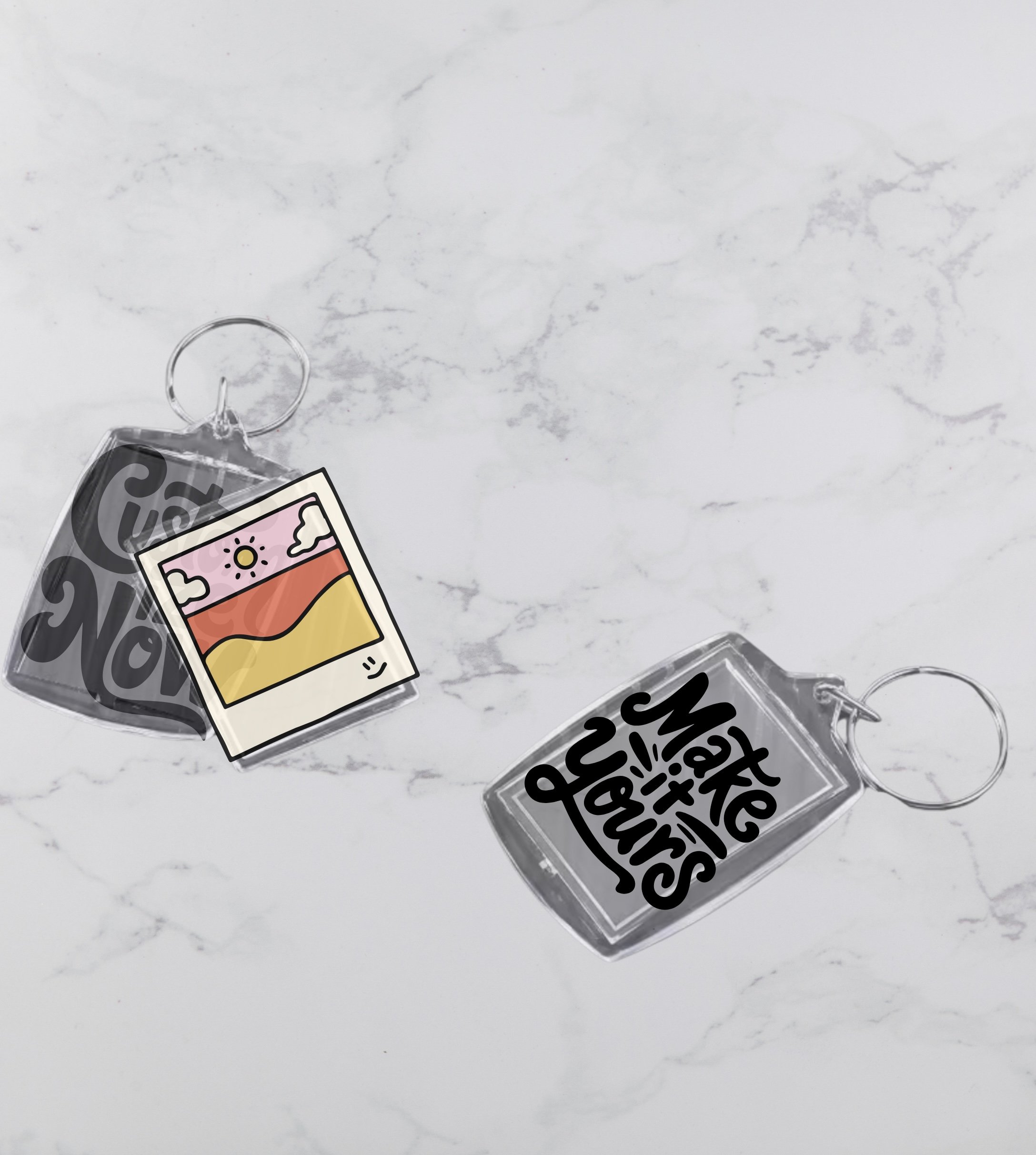 Custom Acrylic Keychains with Cute Accessories
