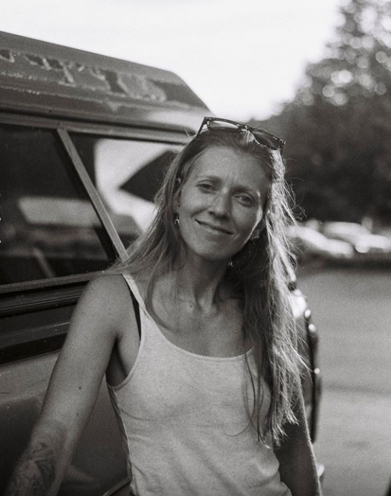 black and white photo of Colleen Rudolf