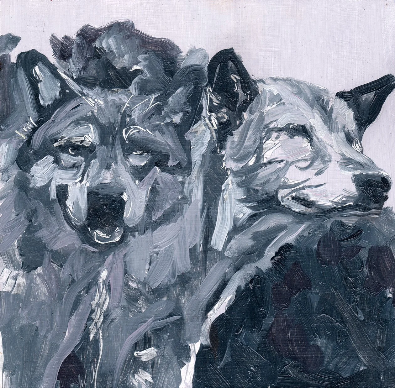 Wolves Study
oil on panel 8” x8” 2020

Private Collection