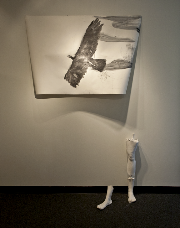 Feet on the Ground, Head in the Sky
Graphite, Plaster 2015