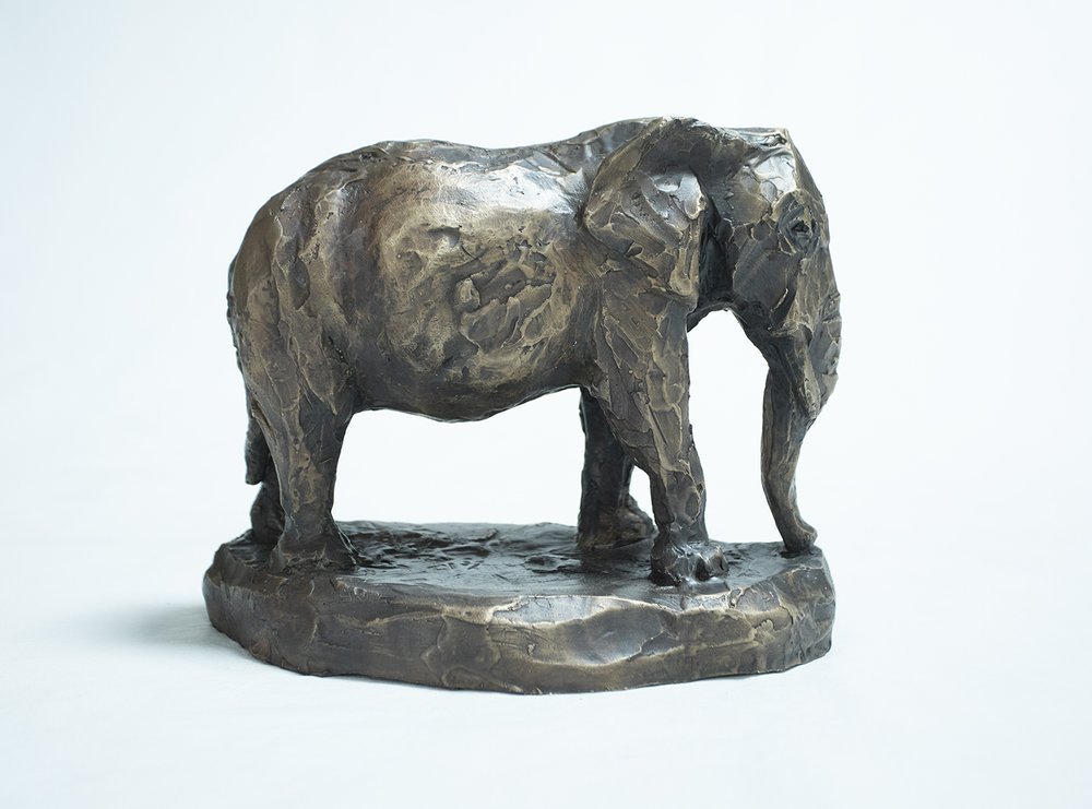 An Elephant Never Forgets
Bronze 10" x 9" x 8" 2015

Available for purchase. 